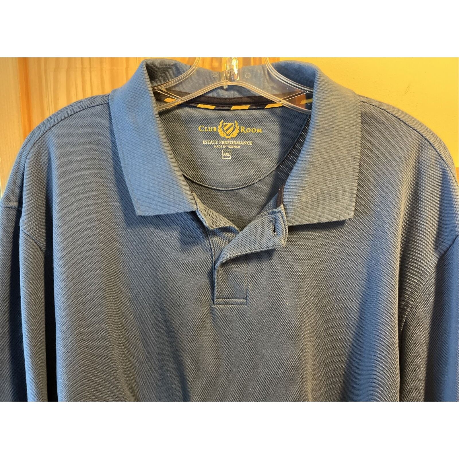 Club Room Club Room Men’s XXL Blue LS Button Cotton Blend Polo Shirt Size US XXL / EU 58 / 5 - 6 Thumbnail