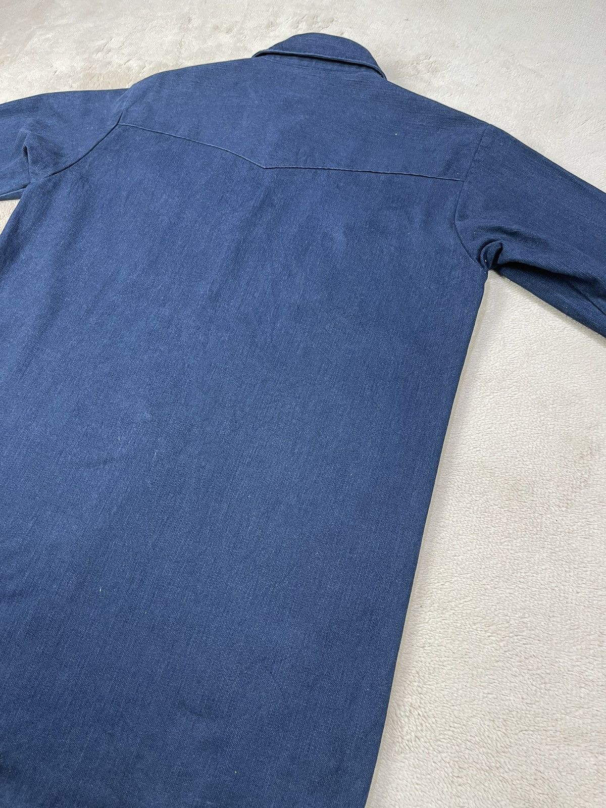 Edwin Vintage Deadstock EDWIN MR 50$ Western Denim Shirt Size US L / EU 52-54 / 3 - 6 Thumbnail