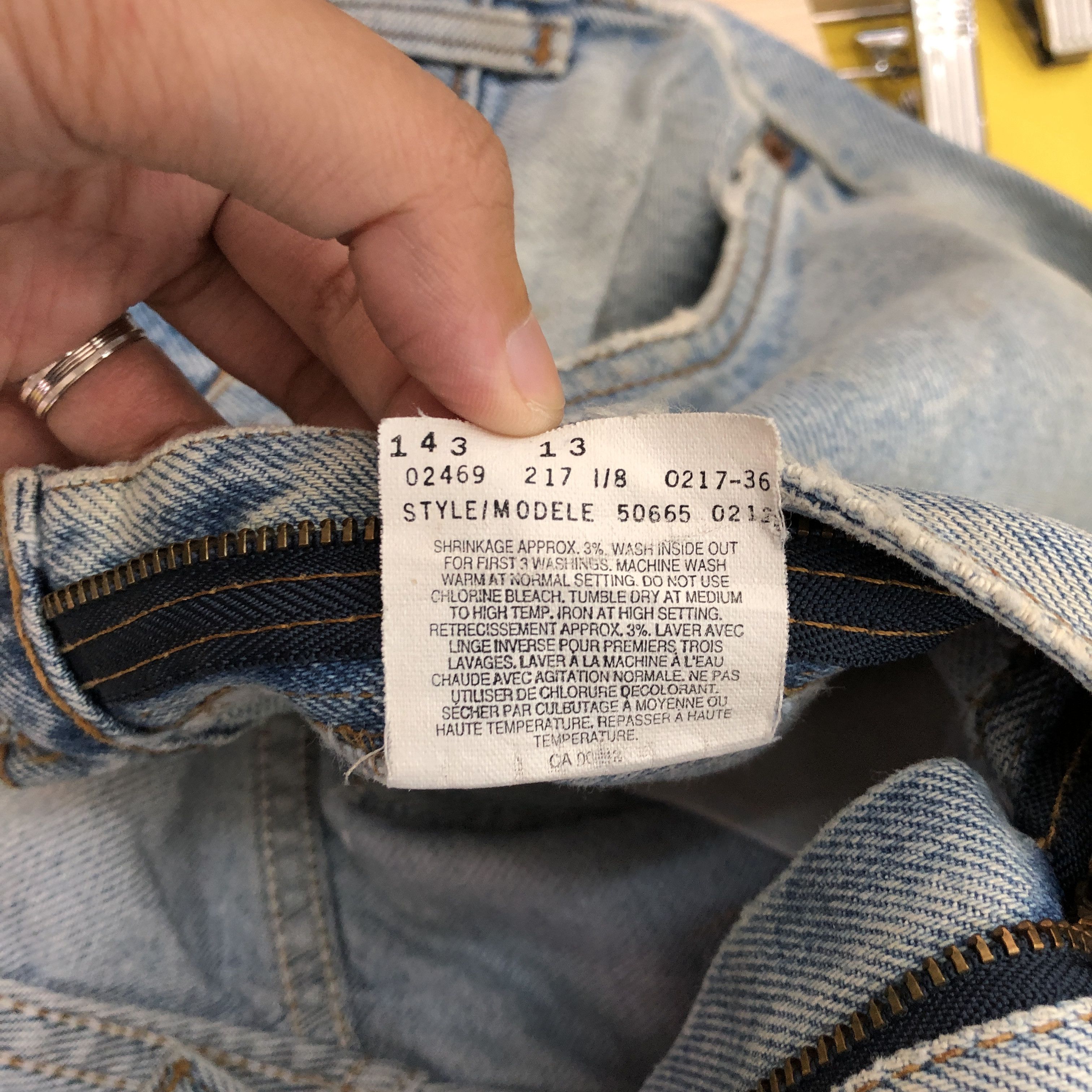 Levi's Vintage Levis Light Wash Jeans Orange Tab Levi's 665 Denim Size US 34 / EU 50 - 10 Thumbnail