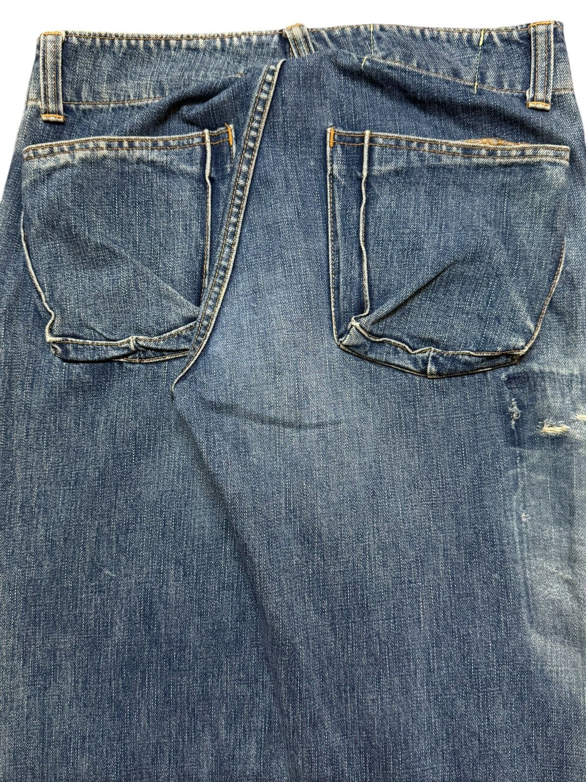 Johnbull Vintage 90s Japan Johnbull Blue Faded Wash Whisker Style Size US 30 / EU 46 - 6 Thumbnail