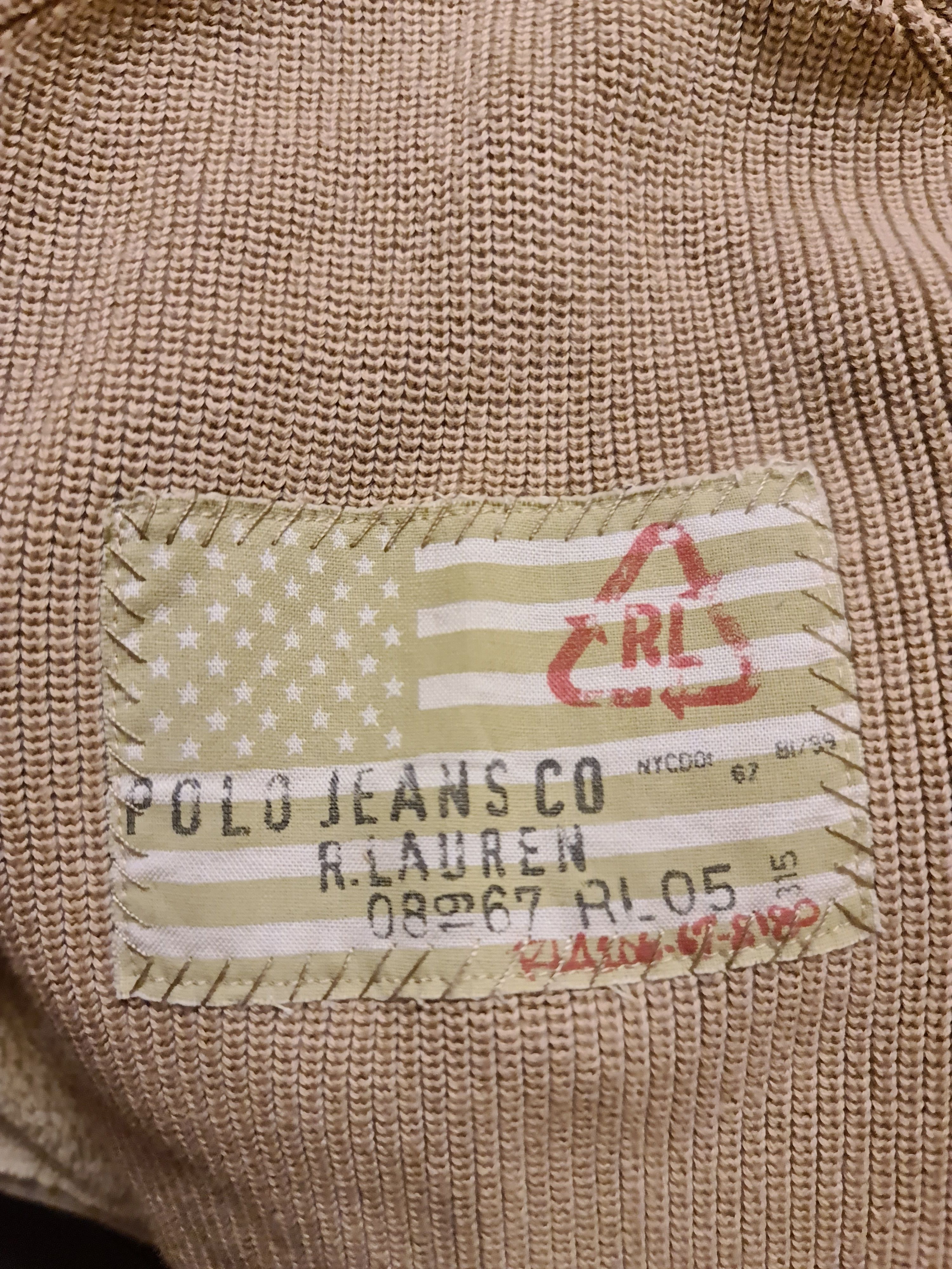 Lauren Ralph Lauren Vintage Polo Jeans Co. Flag Knit Ribbed Sweater Size US L / EU 52-54 / 3 - 2 Thumbnail