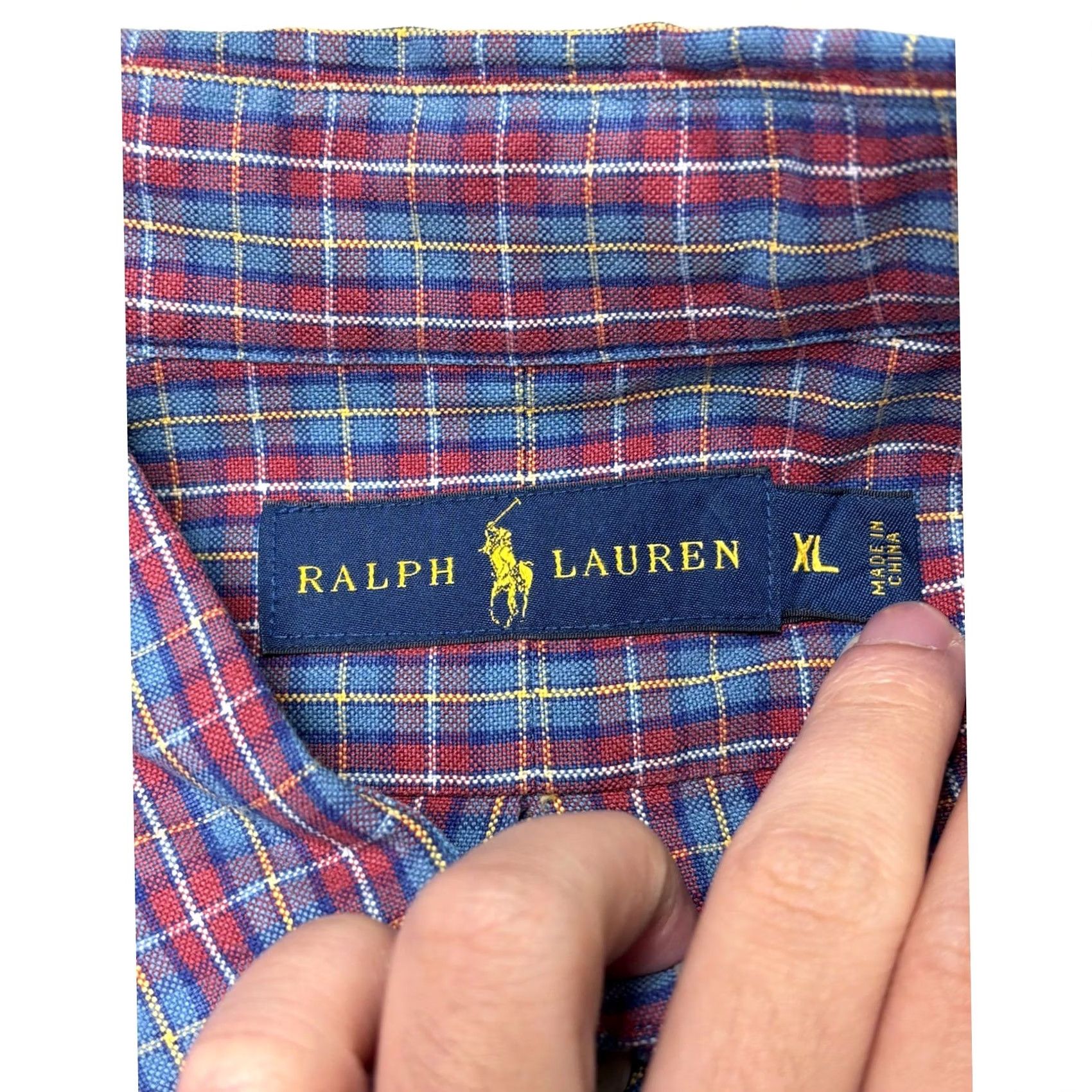 Ralph Lauren Ralph Lauren Mens XL Plaid Button-Down Shirt Blue Red Yellow Cotton Long Sleeve Size US XL / EU 56 / 4 - 4 Thumbnail
