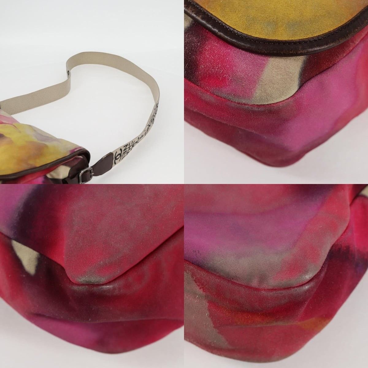 Chanel Chanel Embroidery Shoulder Bag Suede Pink CC Size ONE SIZE - 6 Thumbnail