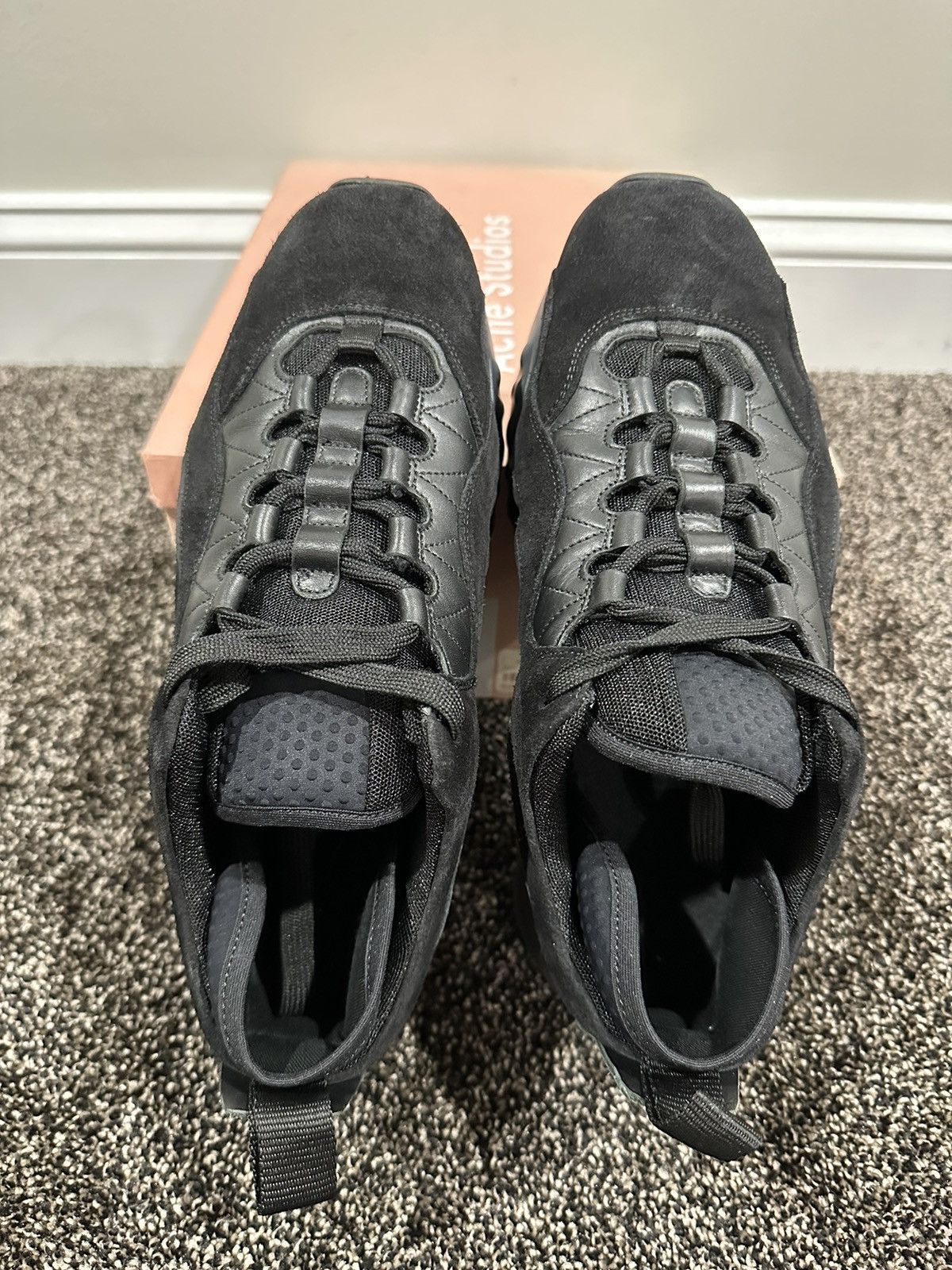 Acne Studios Acne Studios Rockaway Black Suede Chunky Sneakers Size US 9 / EU 42 - 7 Thumbnail