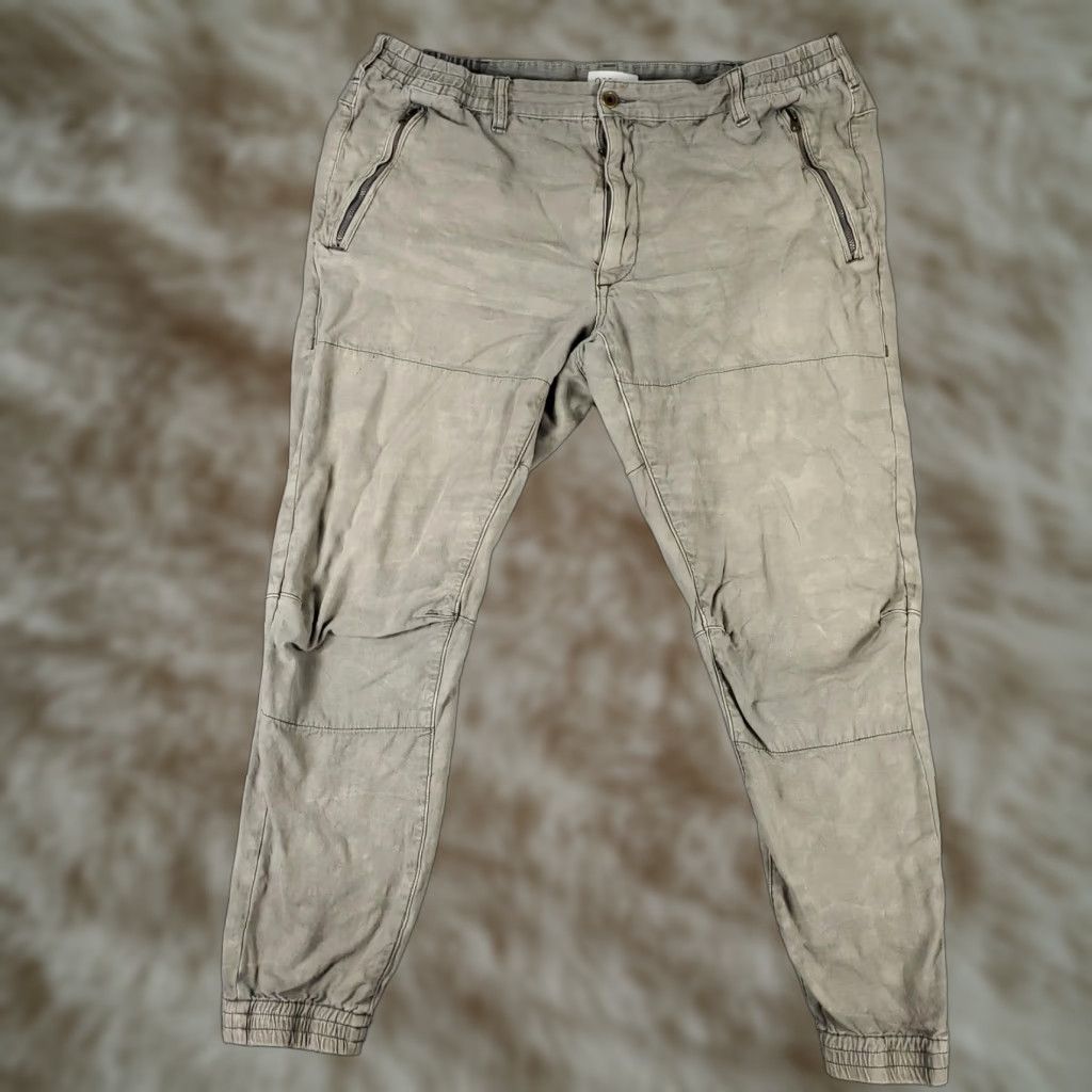 Polo Ralph Lauren VINTAGE Ralph Lauren Jogger Pants Mens 40x32 Gray Cotton Casual Travel Slim Fit Size US 40 / EU 56 - 1 Thumbnail