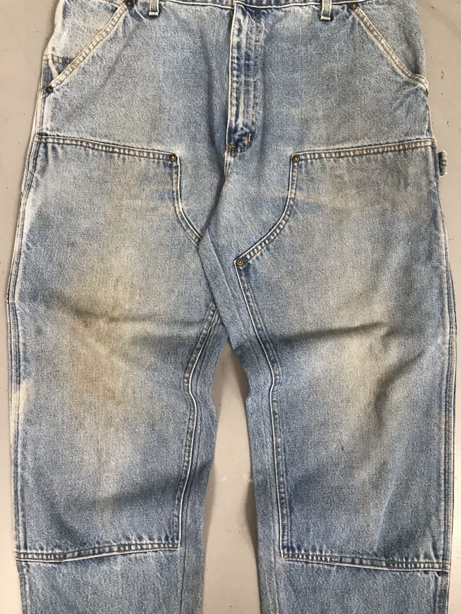Carhartt × Vintage Carhartt double knee B73 DST Denim Size US 37 - 3 Thumbnail