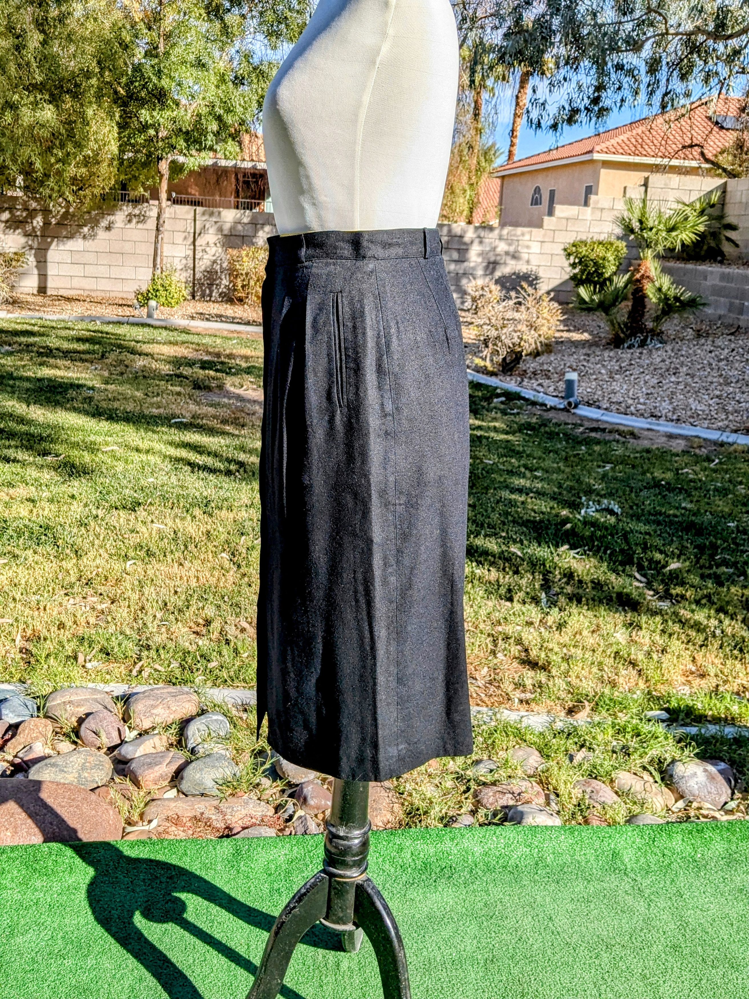 Liz Claiborne Liz Claiborne Petites Vintage Silk Pockets Button-Down Skirt Size 28" / US 6 / IT 42 - 5 Thumbnail