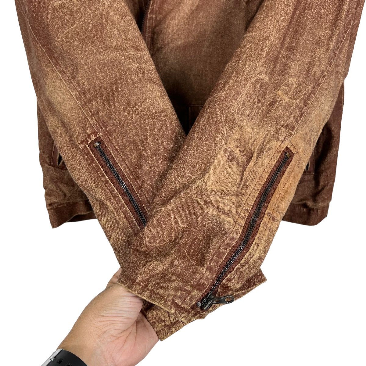 April 77 🔥 APRIL 77 Record Double colar MOTO RIDER JACKET Size US S / EU 44-46 / 1 - 13 Thumbnail