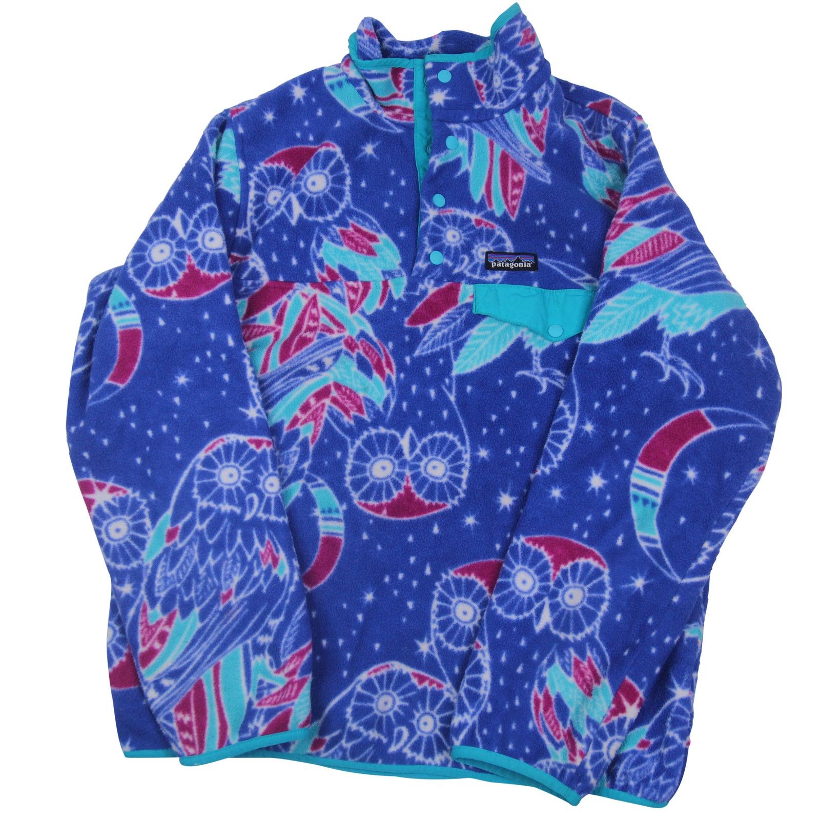 Patagonia Patagonia Synchilla "Harvest Moon" Allover Owl Print Sweater Size M / US 6-8 / IT 42-44 - 1 Thumbnail