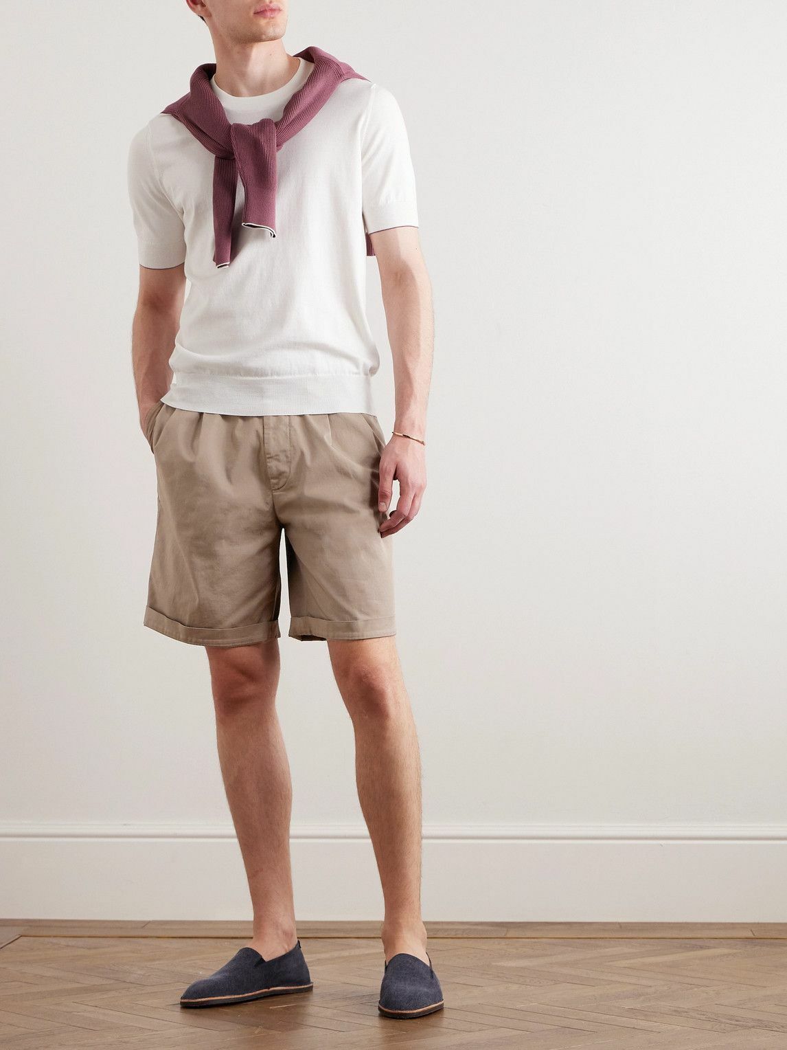 Brunello Cucinelli o1y0526 Short in Sand Size US 30 / EU 46 - 2 Thumbnail