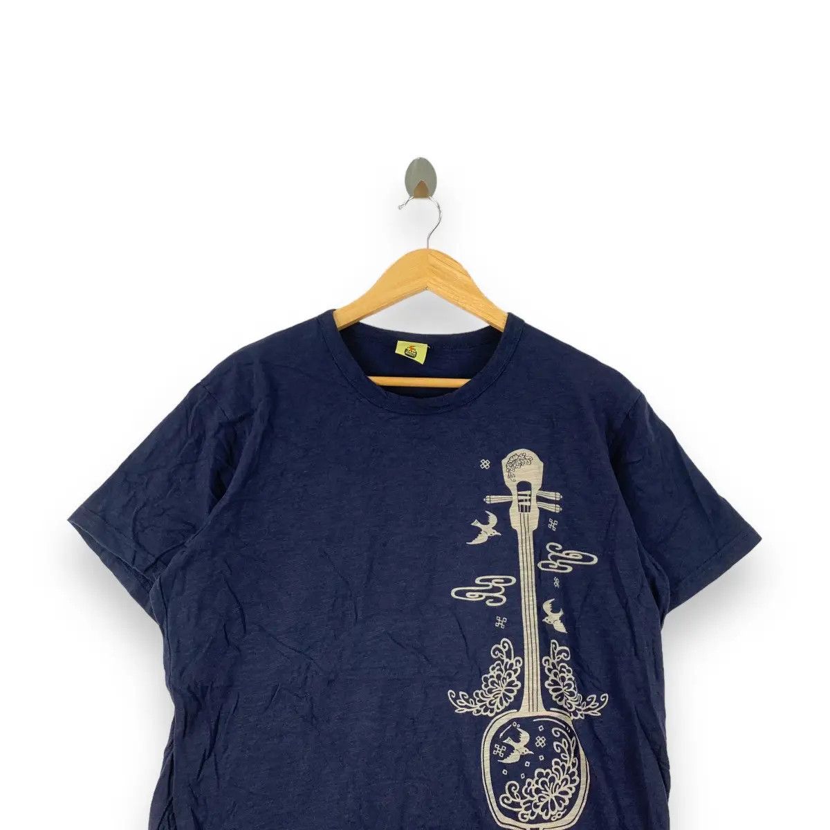 Vintage Vintage JAM MARKET JAPAN Guitar Banjo Bird Tee Shirt Top Size US L / EU 52-54 / 3 - 2 Thumbnail