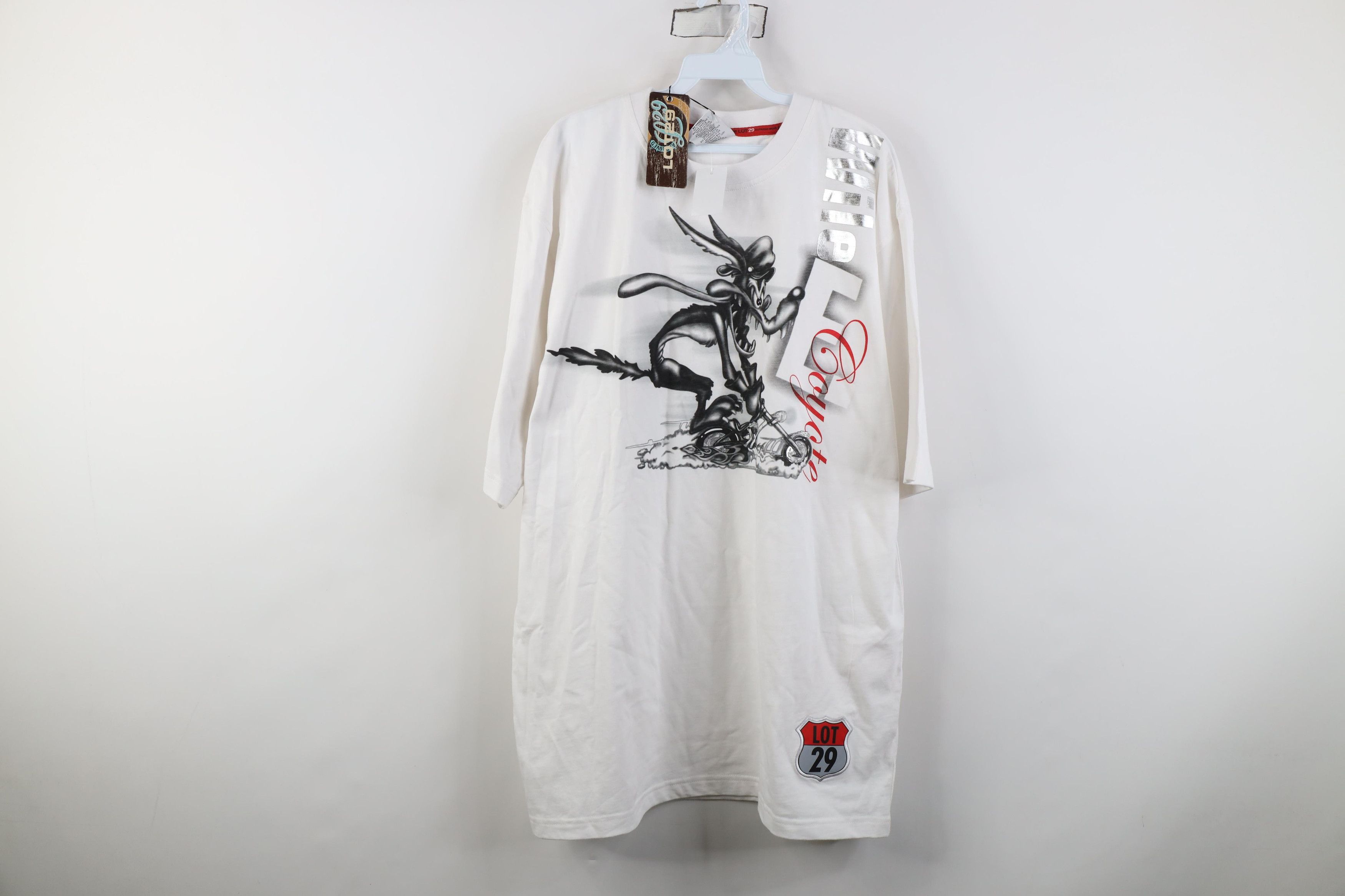 Vintage Deadstock Vintage 90s Y2K Lot 29 Motorcycle T-Shirt White Size US XL / EU 56 / 4 - 1 Thumbnail