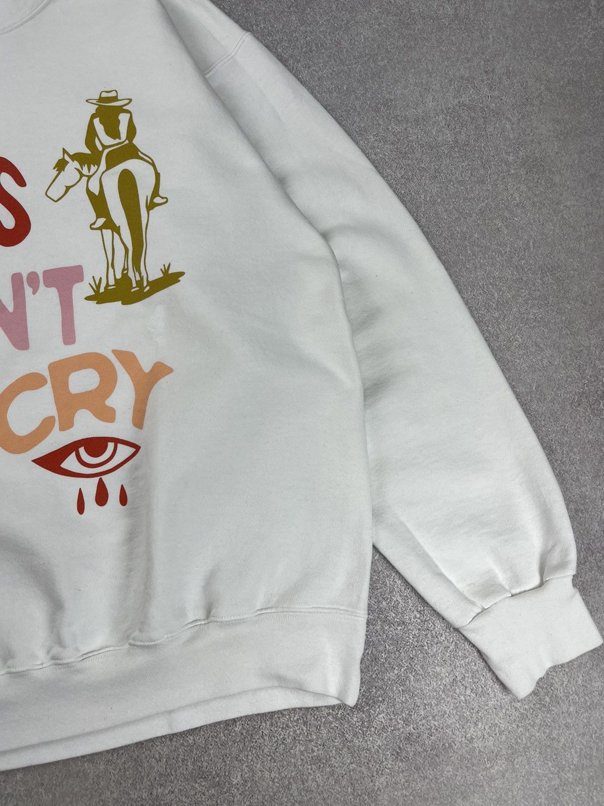 Vintage Vintage Cow Girls Don’t Cry Humor Sweatshirt Size M Size US M / EU 48-50 / 2 - 2 Thumbnail