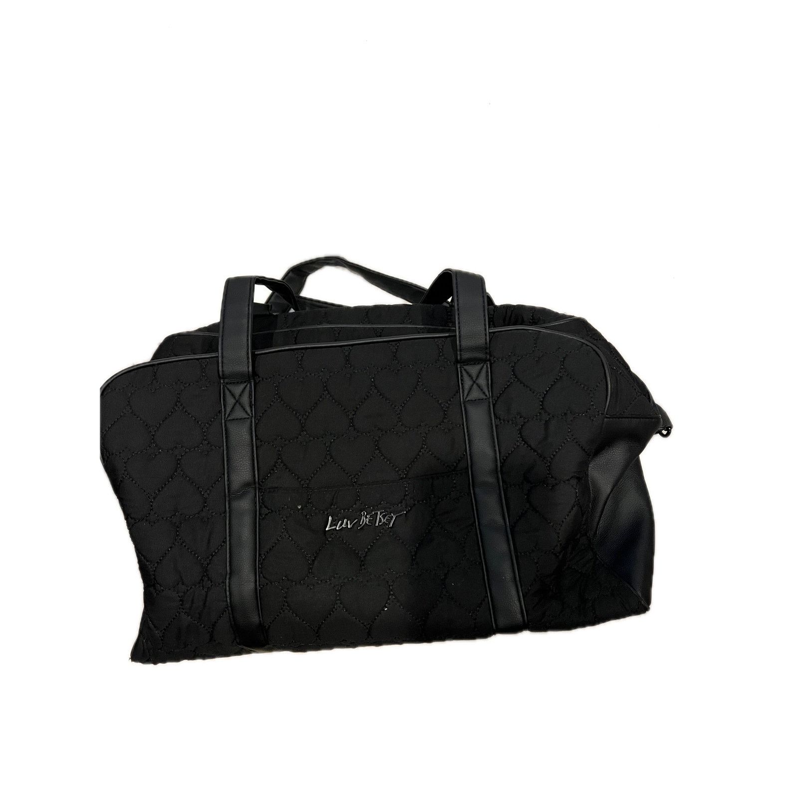 Betsey Johnson Betsey Johnson Black Heart Quilted Travel Bag 18x12x9 inches Size ONE SIZE - 1 Thumbnail