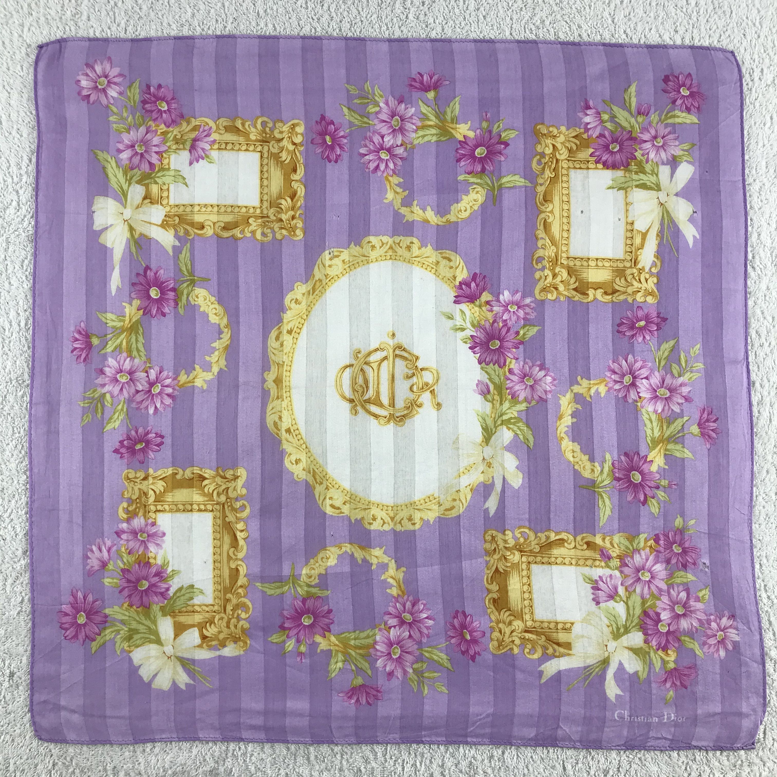 Christian Dior Monsieur × Vintage Christian Dior Bandana / Handkerchief / Neckerchief - S159 Size ONE SIZE - 1 Thumbnail