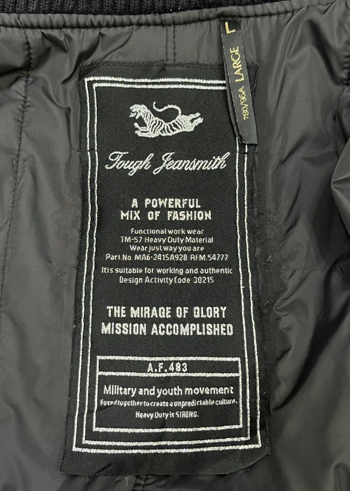 ROCKSMITH 🔥Grunge🔥Vintage Tough Jeansmith Rock & Roll Canvas Jacket Size US M / EU 48-50 / 2 - 17 Thumbnail
