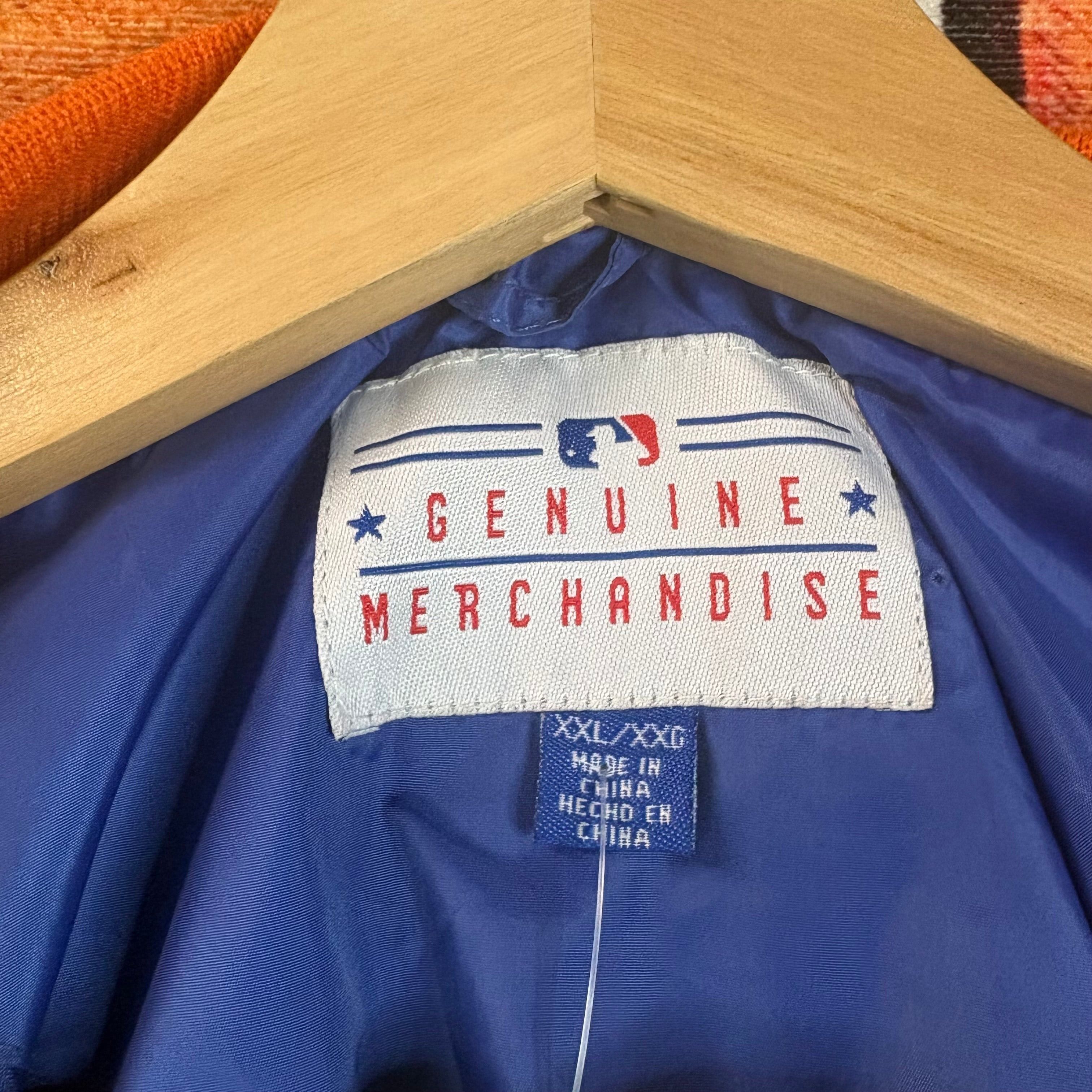 Vintage Vintage 90s New York Mets V-neck Pullover Windbreaker Jacket Size US XXL / EU 58 / 5 - 2 Thumbnail