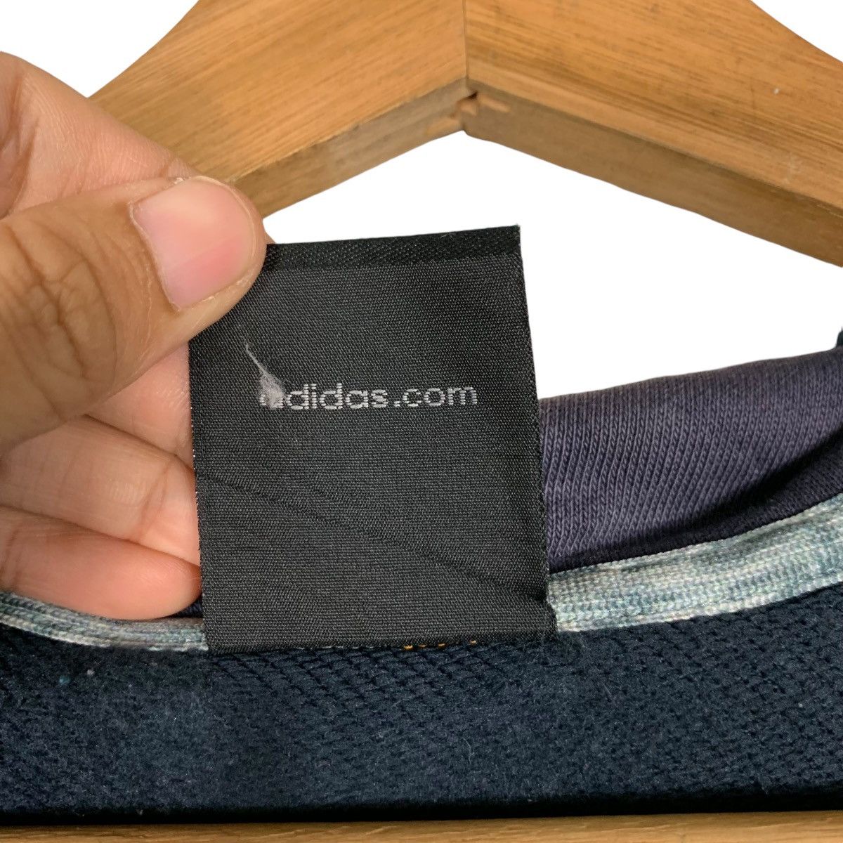 Adidas ADIDAS Embroidery Sleeve Logo Hybrid Zipper Hoodie #1350-C61 Size US M / EU 48-50 / 2 - 19 Thumbnail