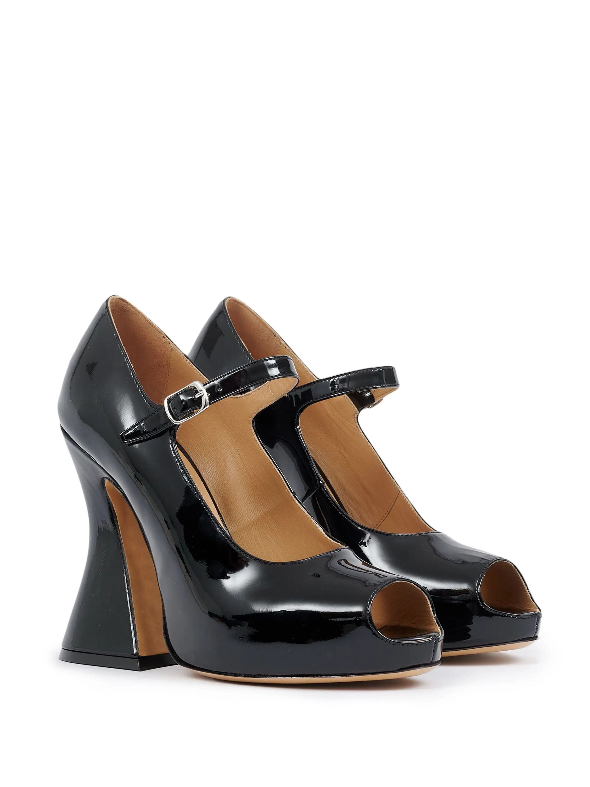 Maison Margiela oc11z1225 Patent Leather Mary Jane Pumps in Black Size US 7 / IT 37 - 2 Thumbnail