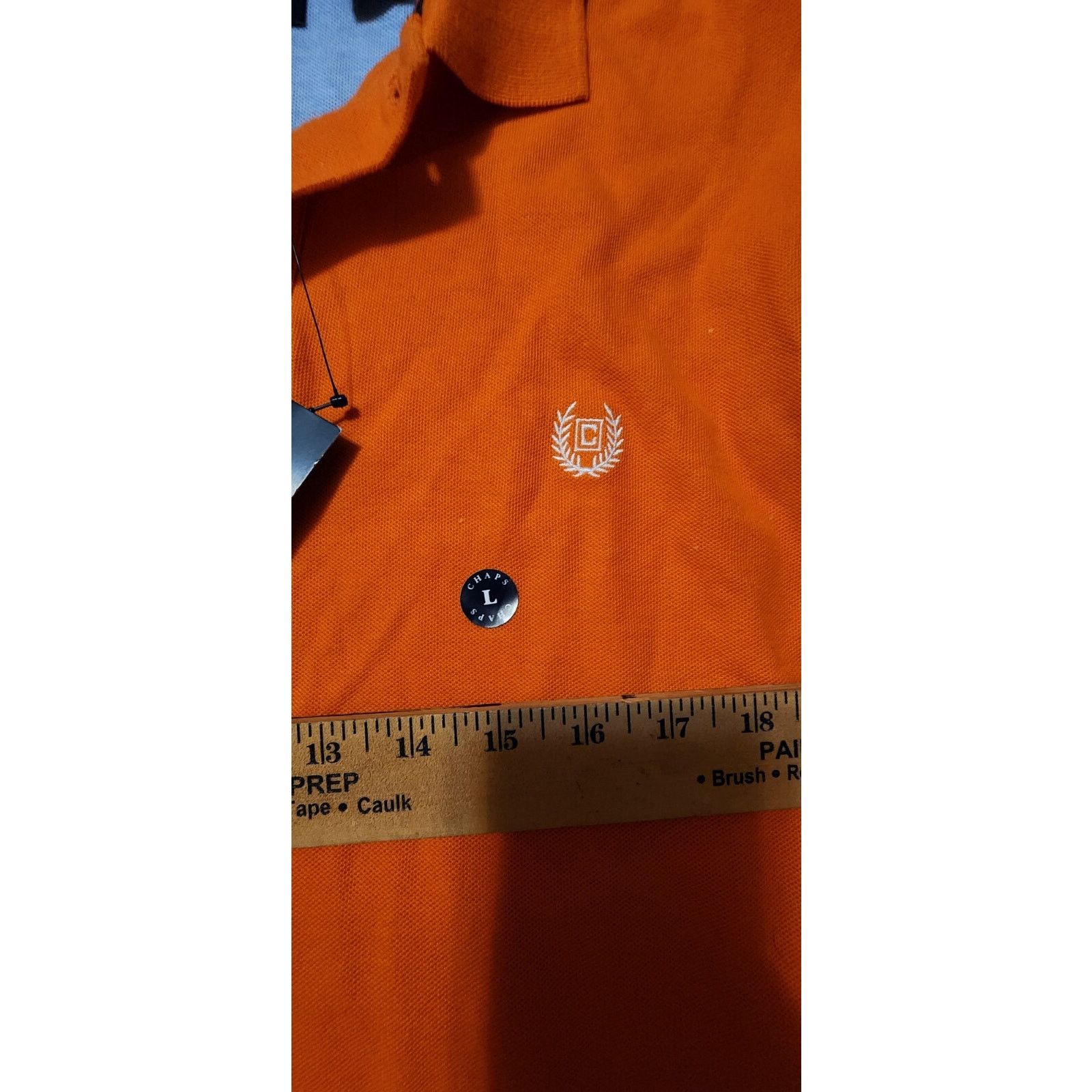 Chaps NWT Orange Chaps Mens Polo Short Sleeve Size L. Size US L / EU 52-54 / 3 - 7 Thumbnail