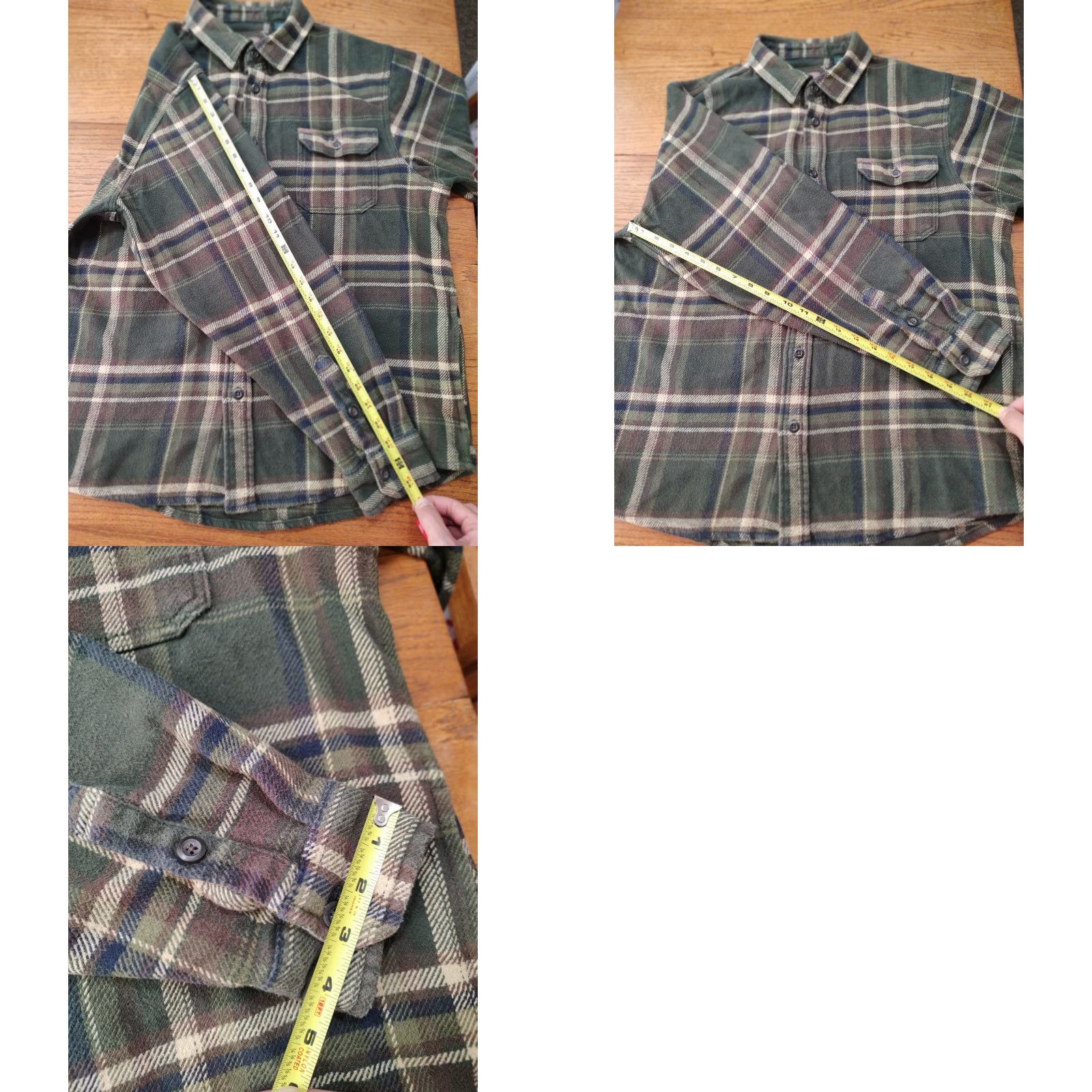 Orvis VINTAGE Orvis Flannel Jacket Mens Size Large Green Plaid Button Up Thick Shacket Shirt Size US L / EU 52-54 / 3 - 8 Thumbnail
