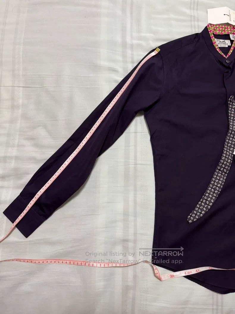 Hermes Hermes size 39 Shirt with special collar design, two silk c Size US M / EU 48-50 / 2 - 6 Thumbnail