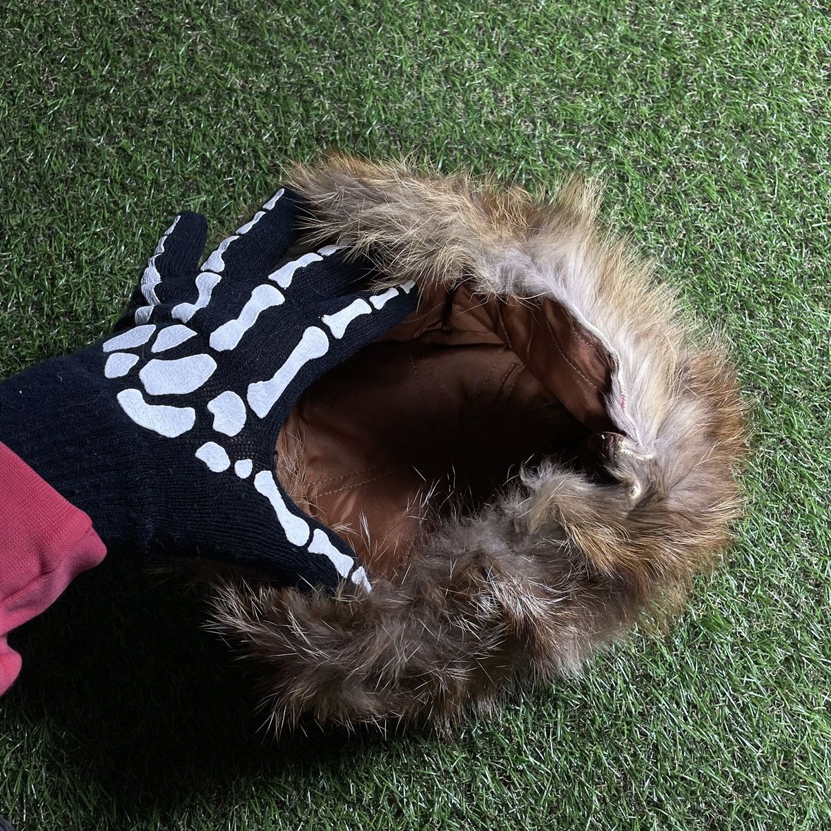 Vintage Vintage Y2K Fuzzy Mohair Beanie Tan Brown Oversized Faded OS Size ONE SIZE - 3 Thumbnail