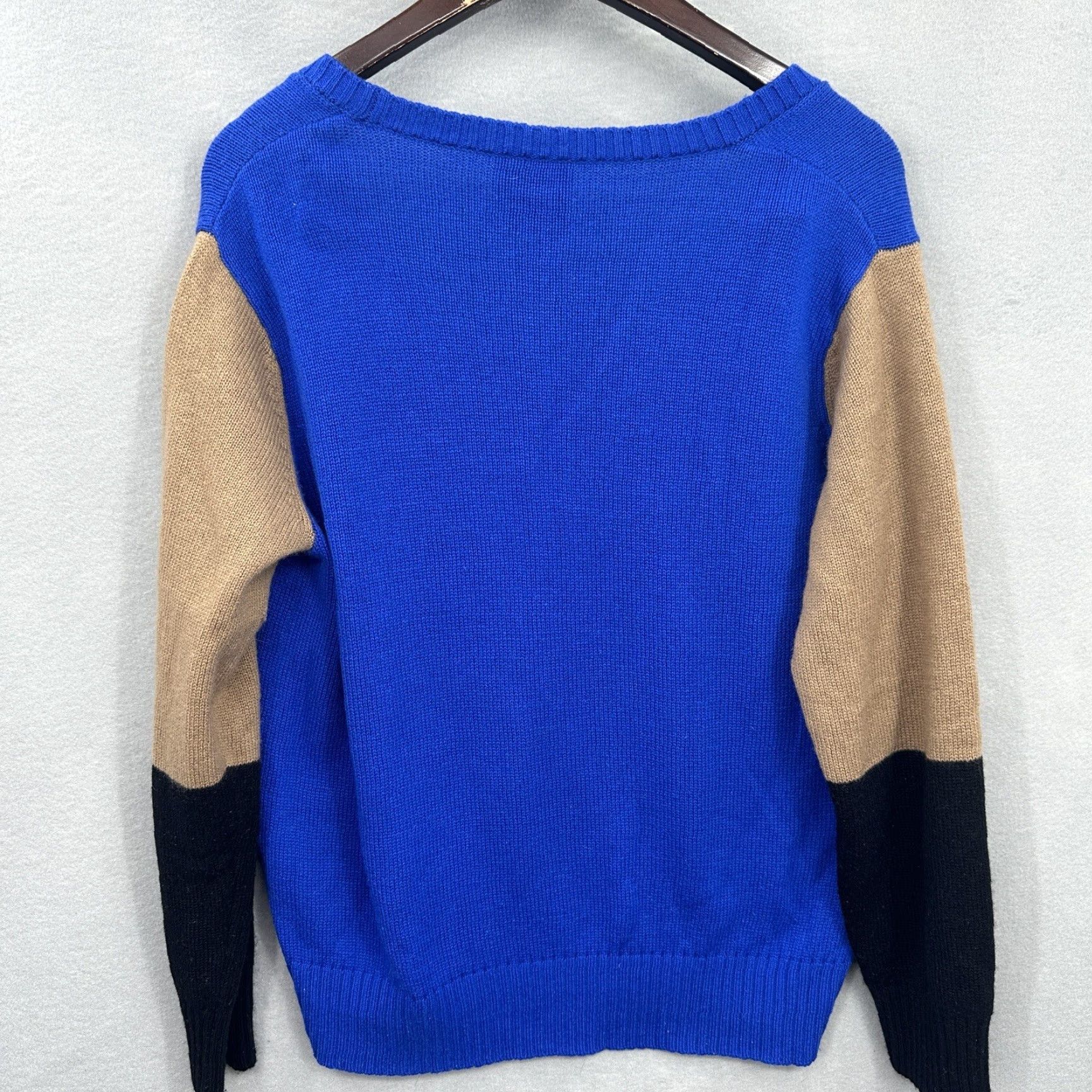 Mason's Mason Sweater Women L Blue Cashmere Blend Dolman Crewneck Pullover - - Classic Designer Knit Sweatshirt Size L / US 10 / IT 46 - 6 Thumbnail