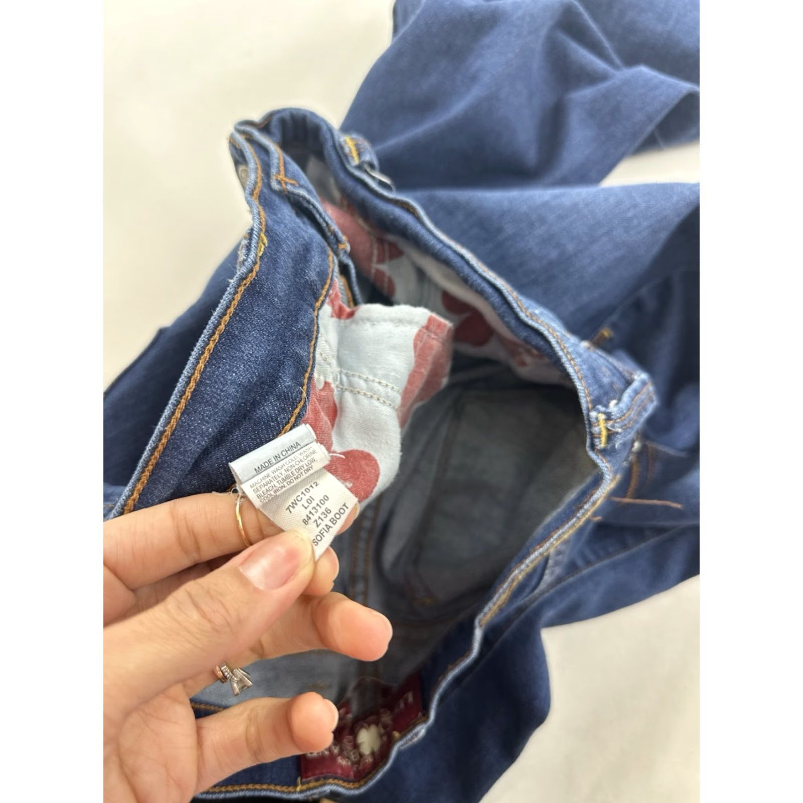 Lucky Brand VINTAGE Lucky Brand Jeans Women’s 12 Blue Sofia Bootcut Flare Regular Size 34" / US 12 / IT 48 - 7 Thumbnail