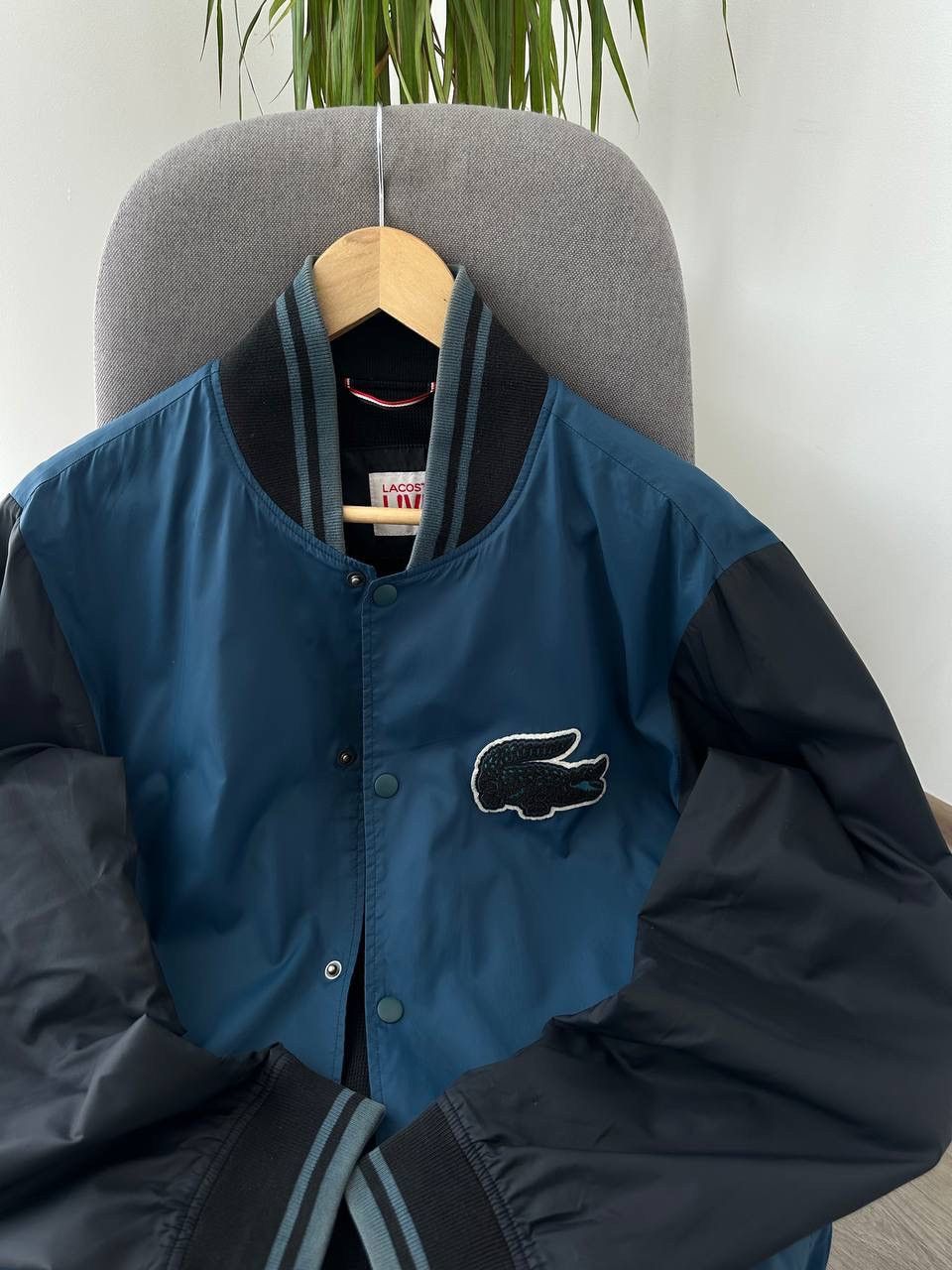 Lacoste × Vintage Vintage Lacoste Live Blue Light Big Logo Jacket Size US L / EU 52-54 / 3 - 7 Thumbnail