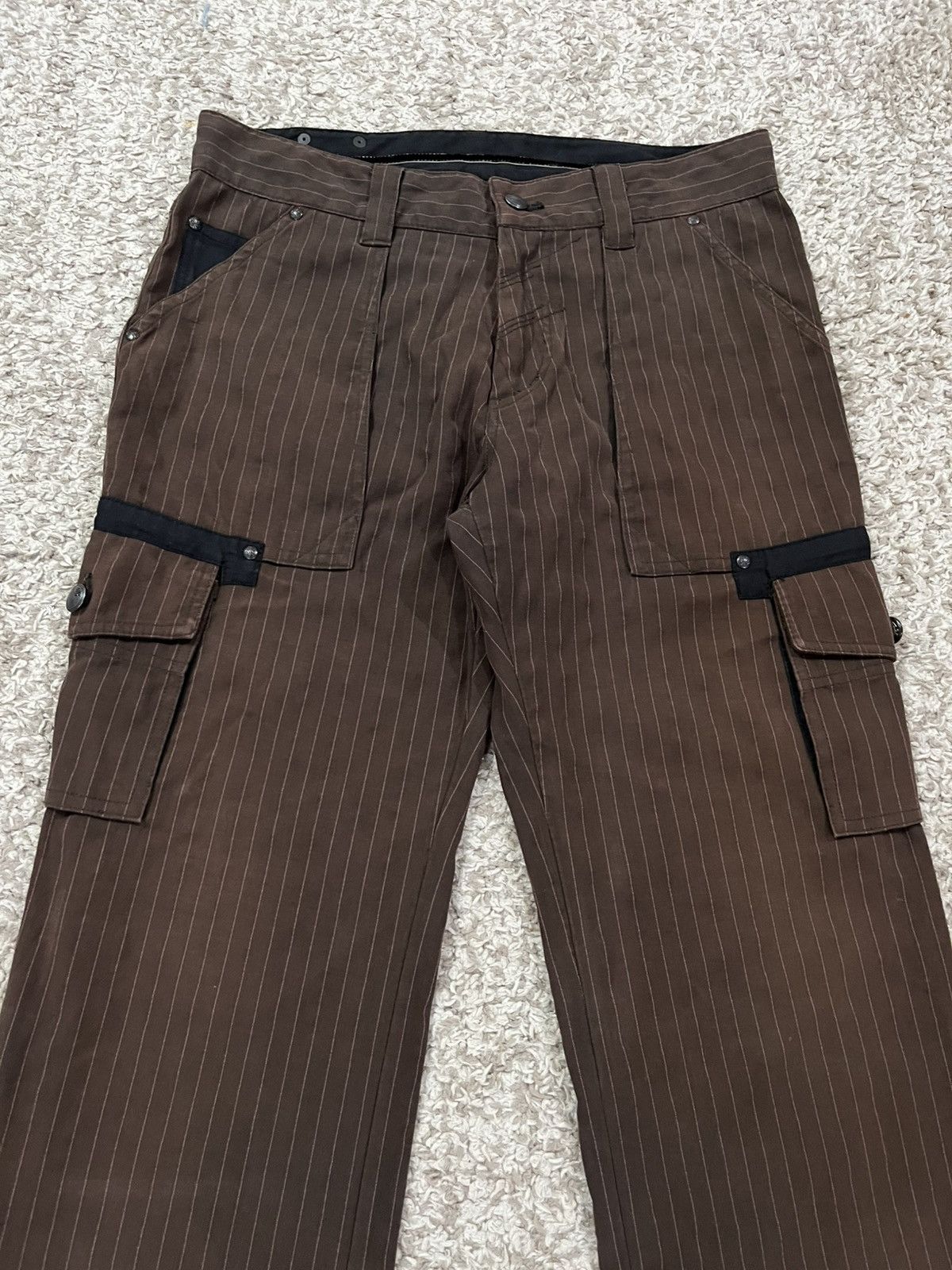 Issey Miyake 🔥FINAL DROP🔥 291295=HOMME Hickory Stripe Sun-Faded Cargo Size US 32 / EU 48 - 1 Thumbnail