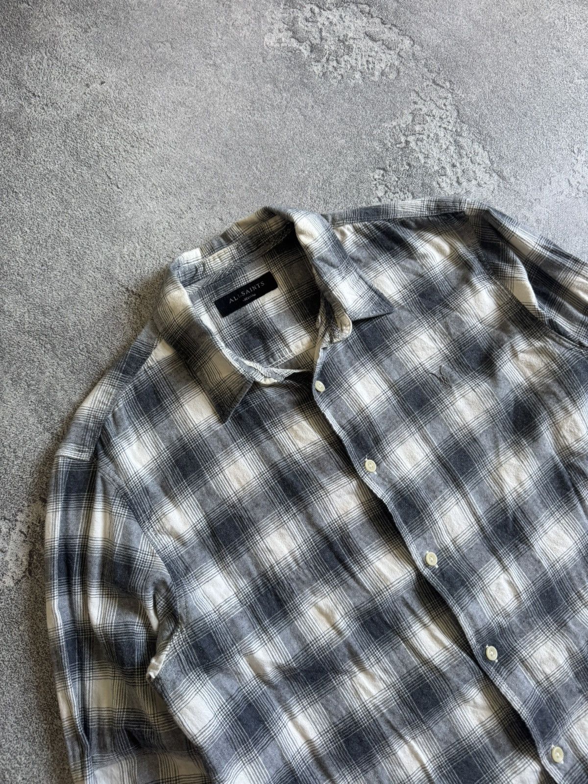 Allsaints AllSaints M Dogwood LS shirt flannel button up long sleeve Size US M / EU 48-50 / 2 - 2 Thumbnail