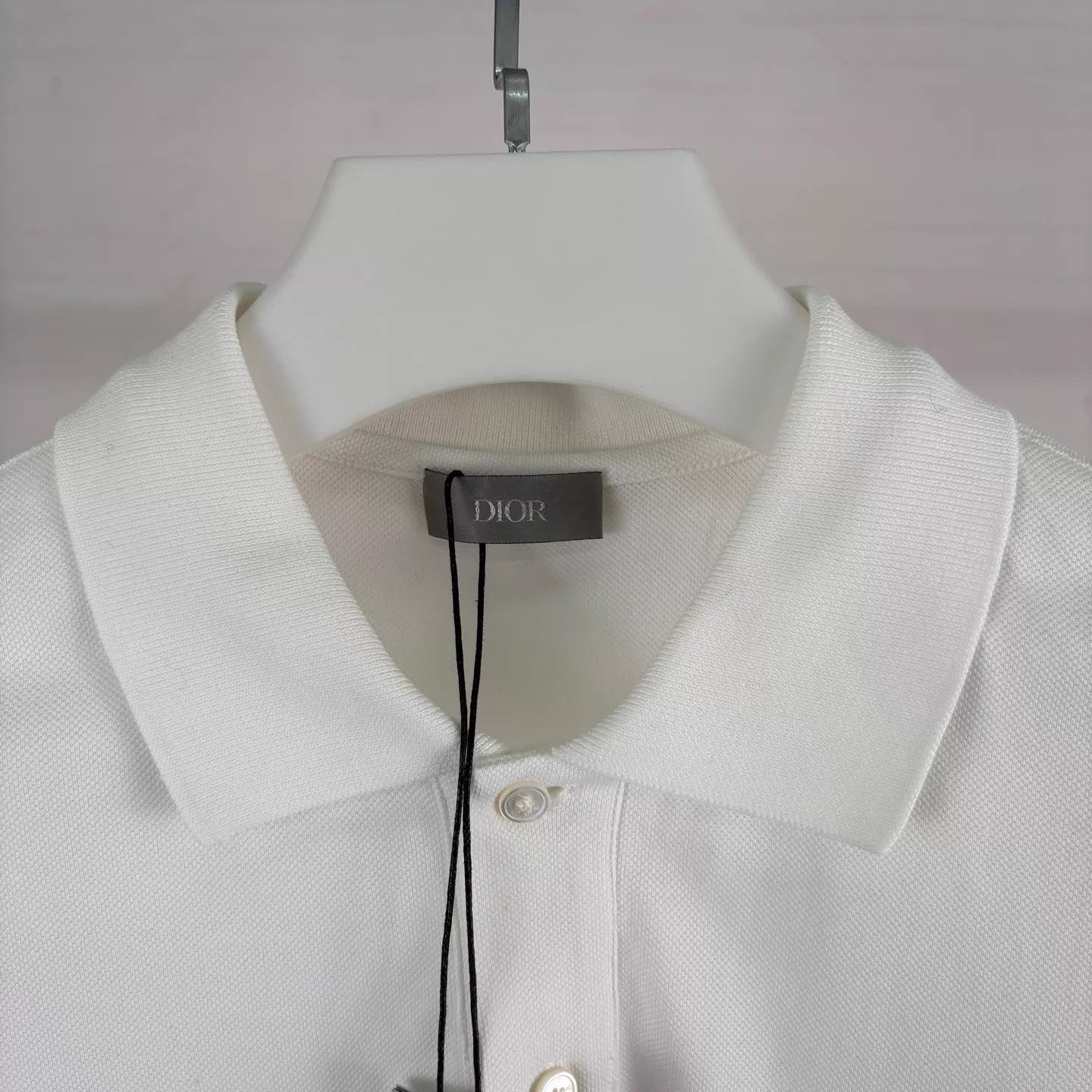 Dior Dior White CD Embroidered Logo Polo Shirt M Size M / US 6-8 / IT 42-44 - 3 Thumbnail