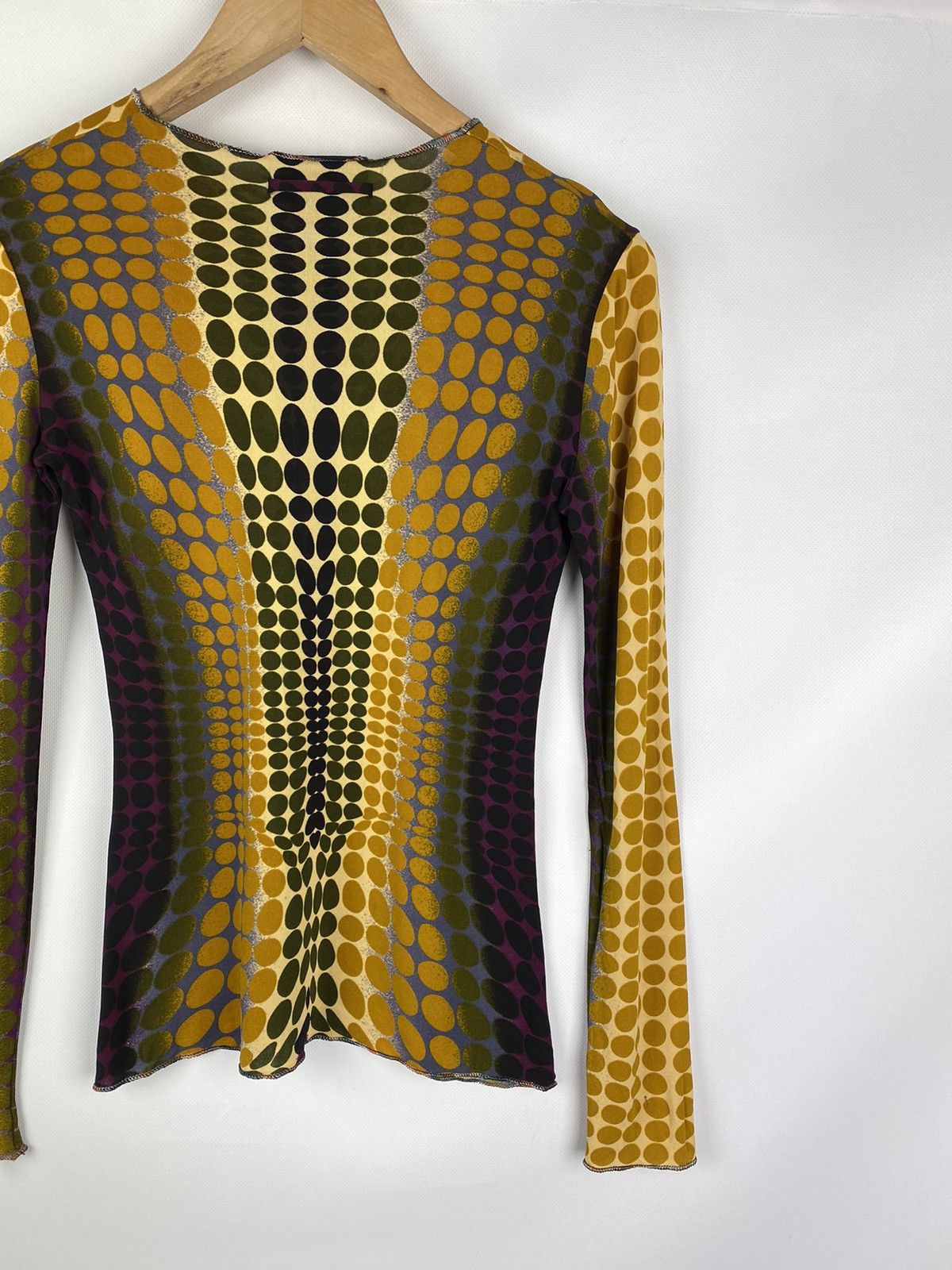 トップス jean paul gaultier tops archive Jean Paul Gaultier 1995 archival cyber dot mesh top tunic