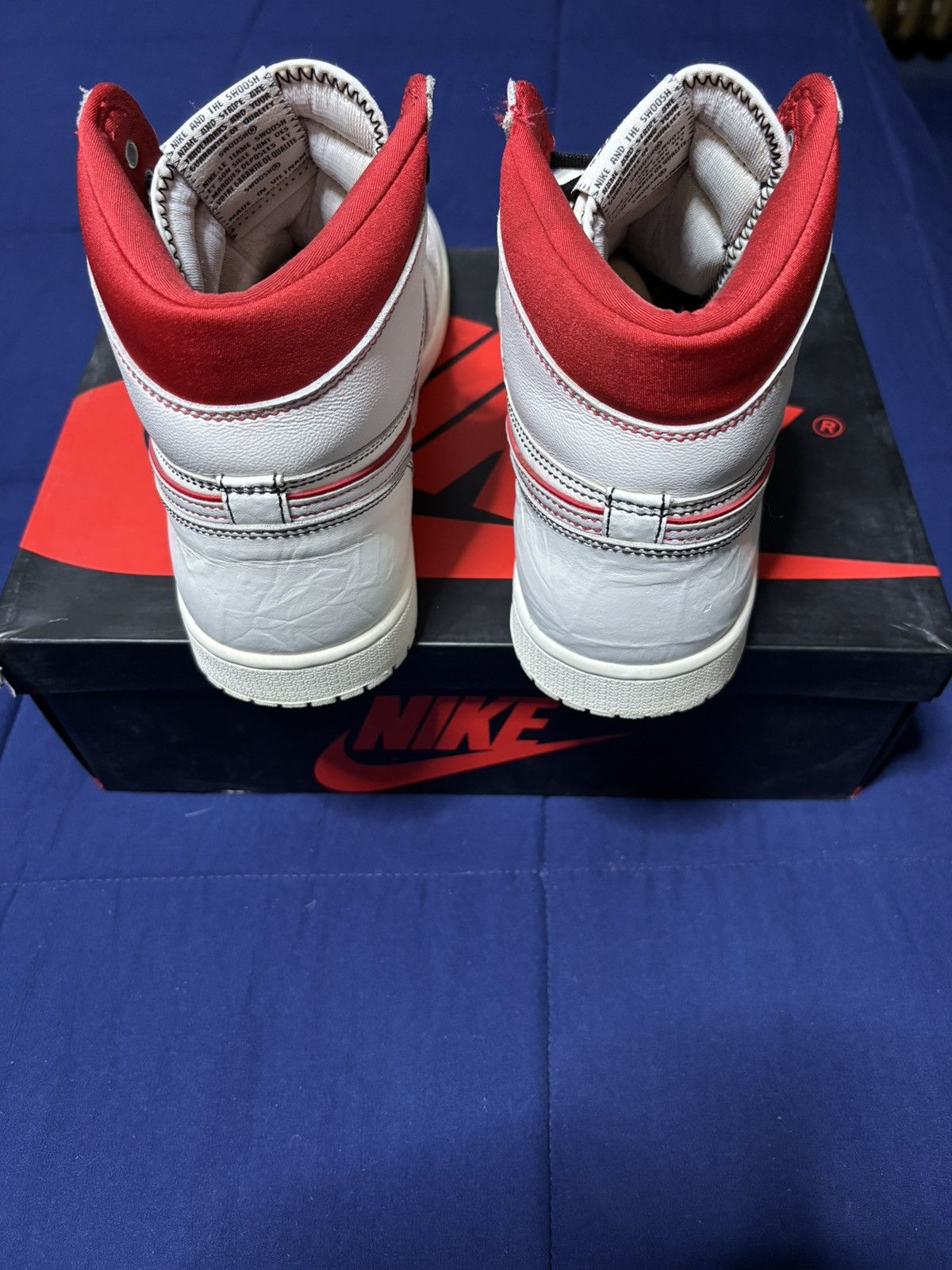 Jordan Brand Jordan 1 Retro High OG Phantom Gym Red 2019 Size 10 Size US 10 / EU 43 - 4 Thumbnail