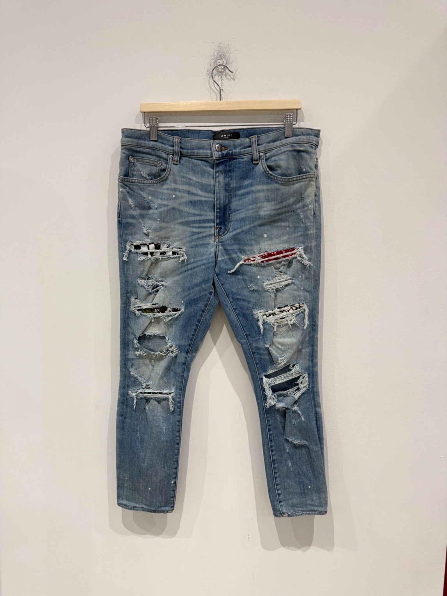Amiri Amiri Art Patch Jeans Blue Size US 36 / EU 52 - 1 Thumbnail