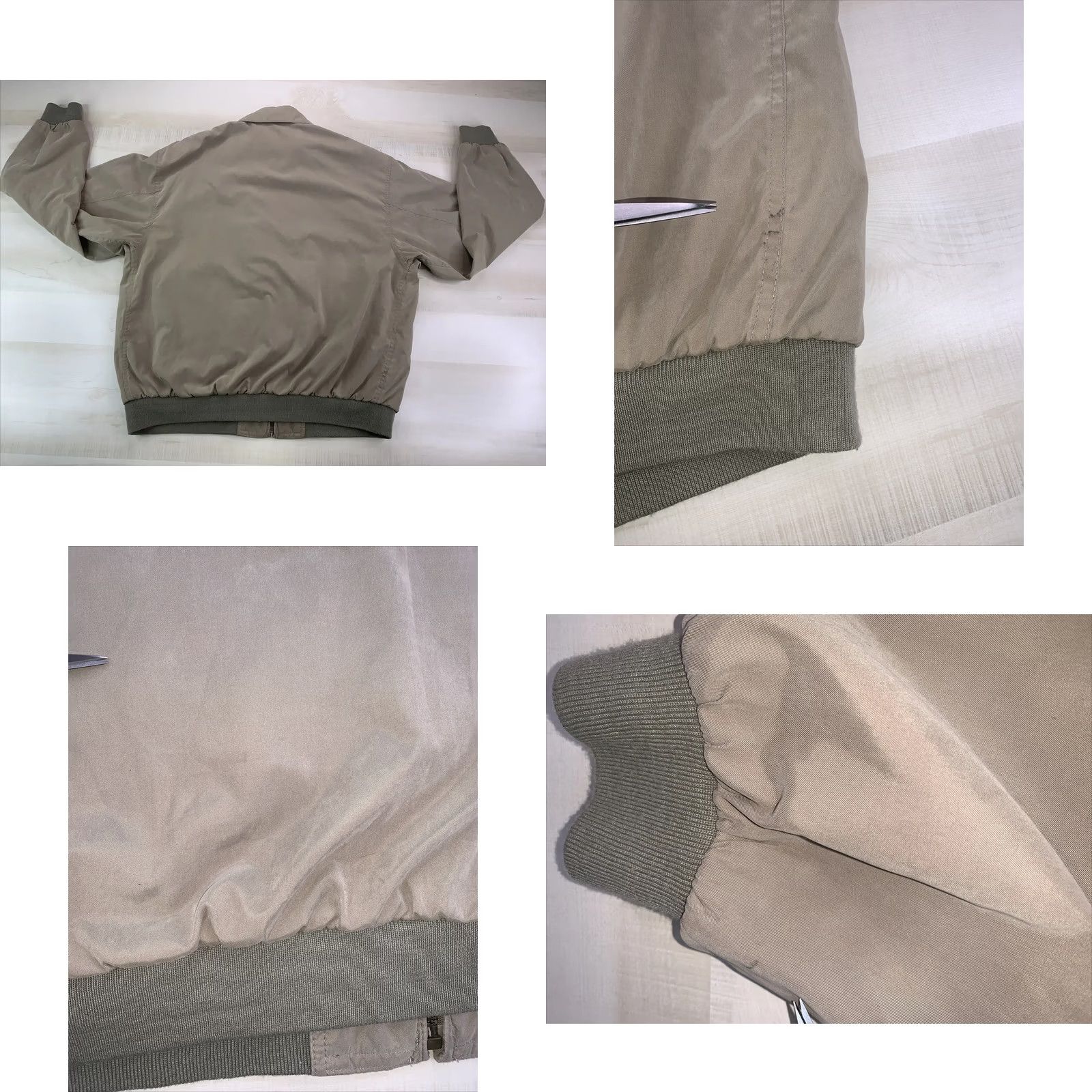 Members Only VINTAGE Members Only Bomber Jacket Unisex Medium Tan Brown Flower Patch 90s Retro Style Casual Fall Spring Jacket Mens Womens Size M / US 6-8 / IT 42-44 - 9 Thumbnail