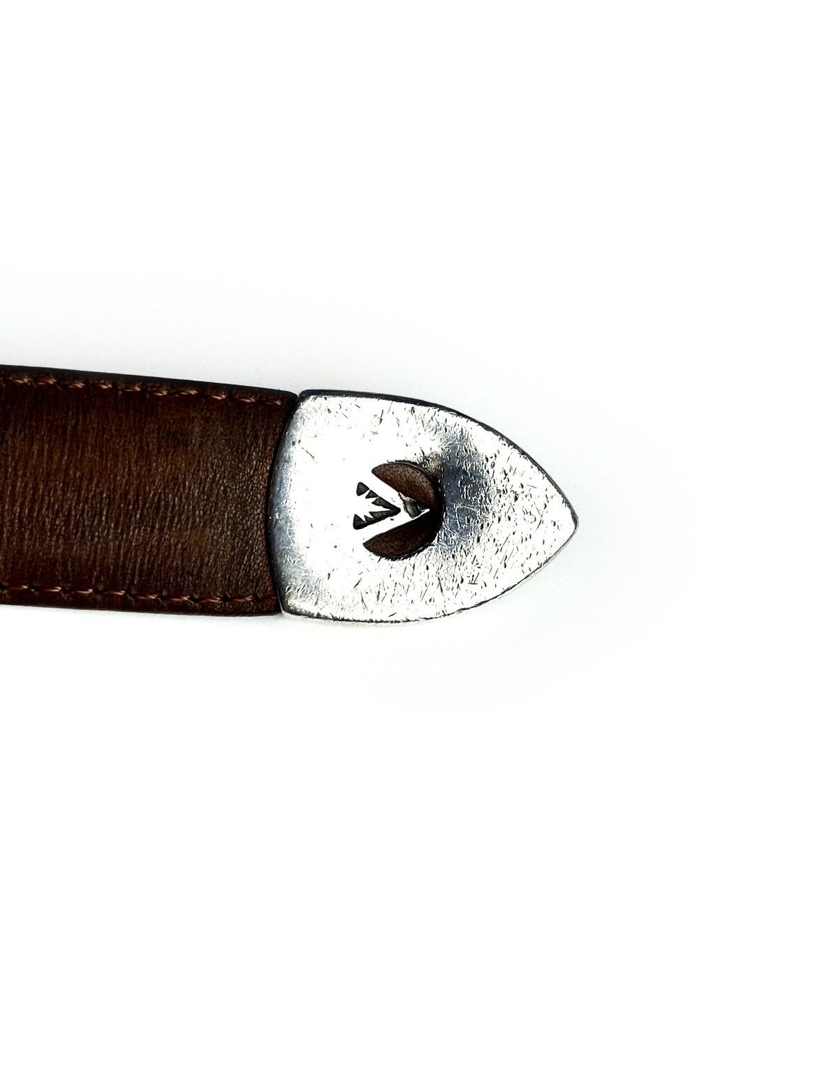 Sterling Silver Giselle 4 Piece 14k Gold .925 Silver Alligator Leather Belt Size ONE SIZE - 11 Thumbnail