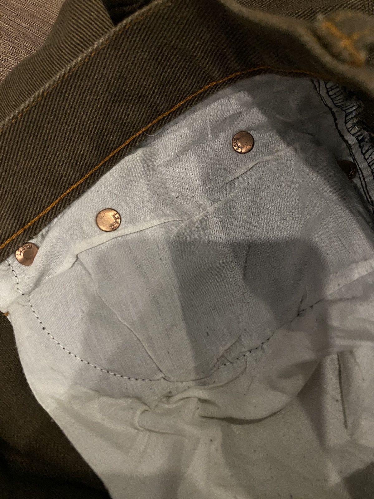 Levi's 90s Levis Chocolate Patchwork Jeans Size US 33 - 9 Thumbnail