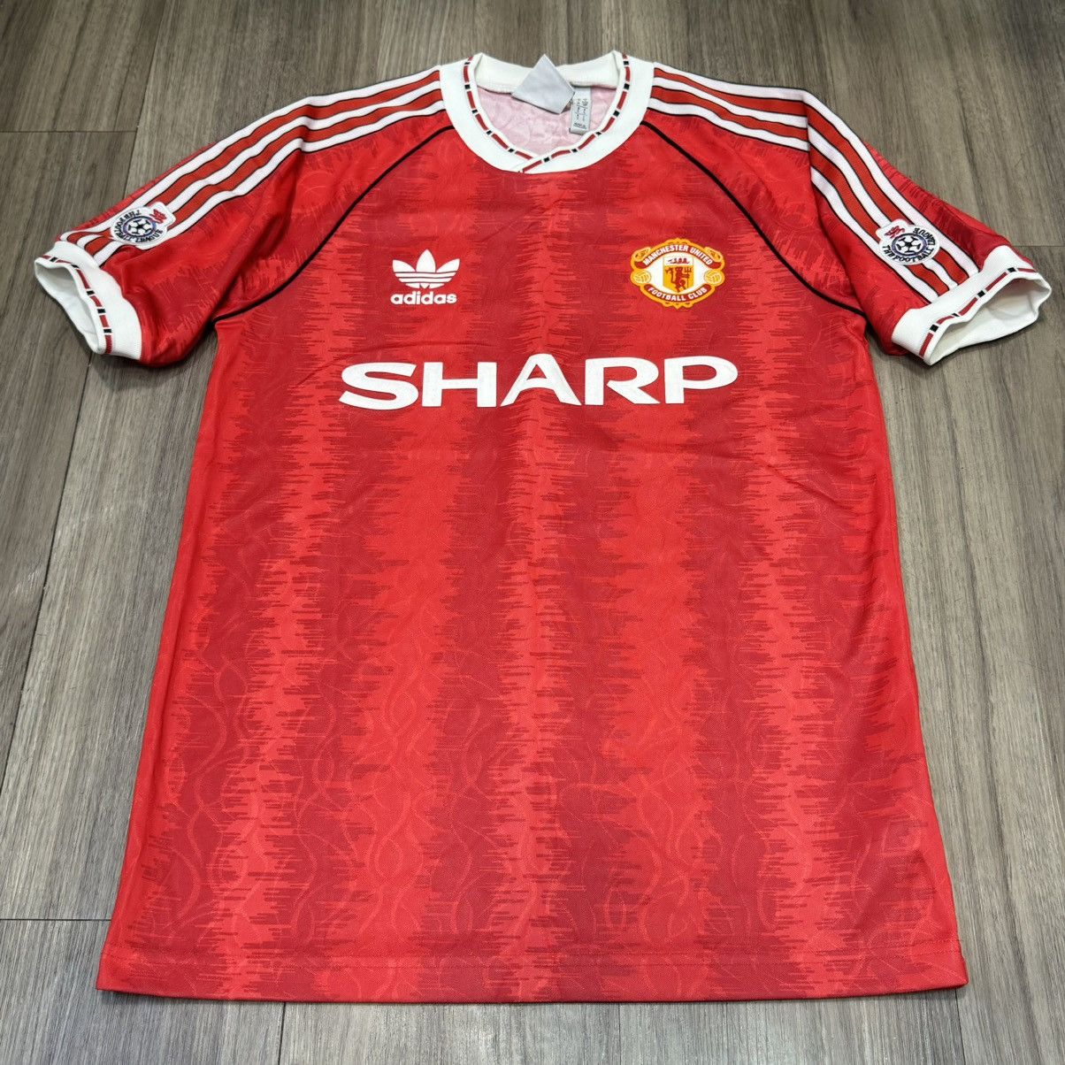 Adidas Manchester united 90/92 retro home shirt #7 Cantona Size US S / EU 44-46 / 1 - 1 Thumbnail