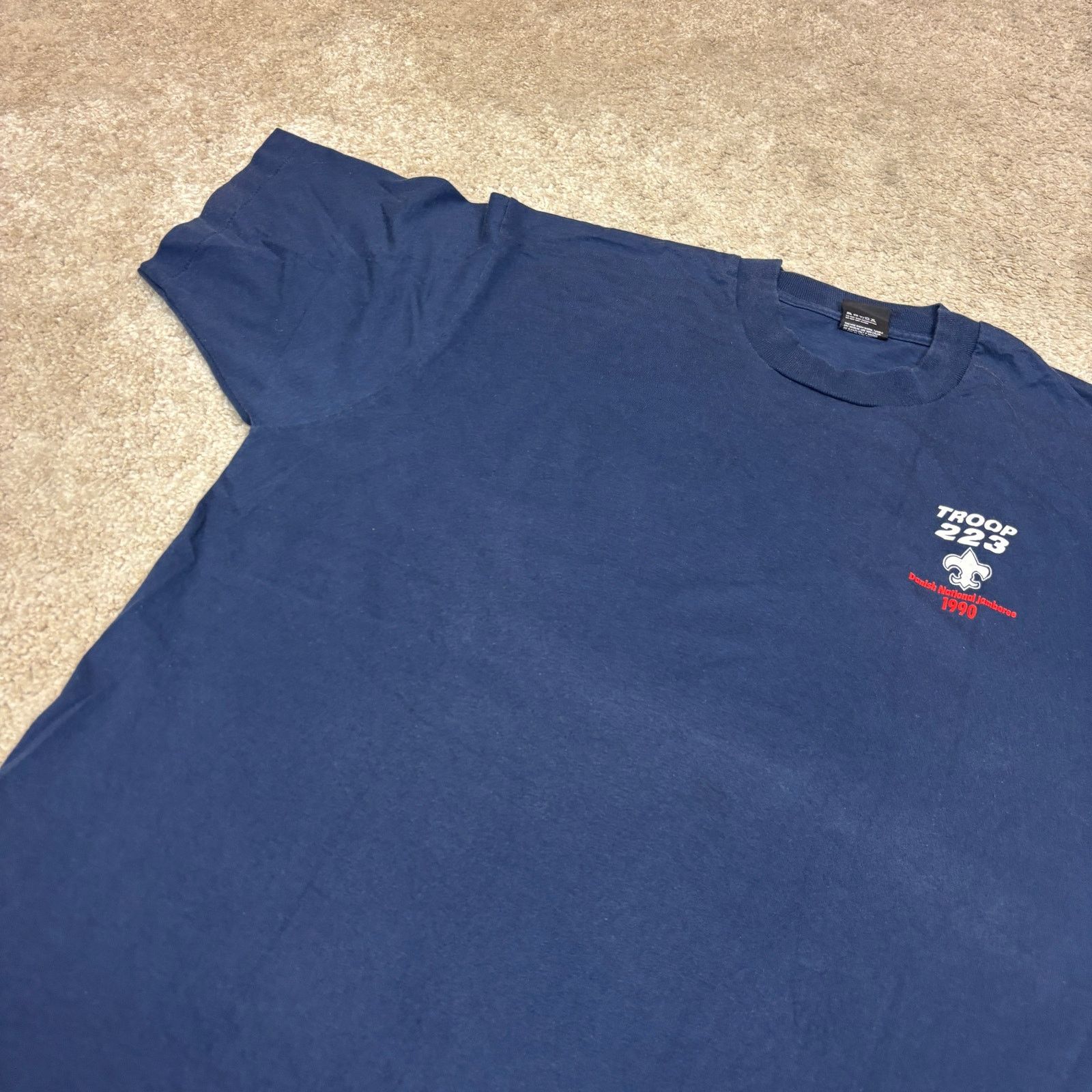 Vintage Vintage 1990 Danish National Jamboree Troop 223 Shirt 2XL Size US XXL / EU 58 / 5 - 9 Thumbnail