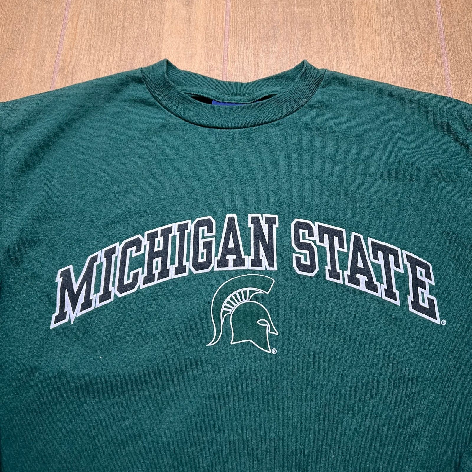Jansport Vintage Michigan State MSU Long Sleeve Shirt USA Sz M USA Size US M / EU 48-50 / 2 - 2 Thumbnail