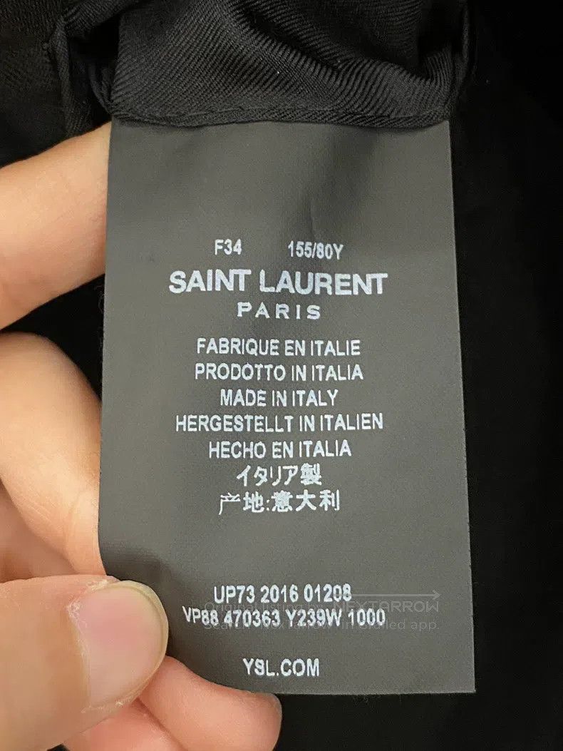 Saint Laurent Paris Saint Laurent Paris Coat Size XXS / US 00 / IT 34 - 6 Thumbnail