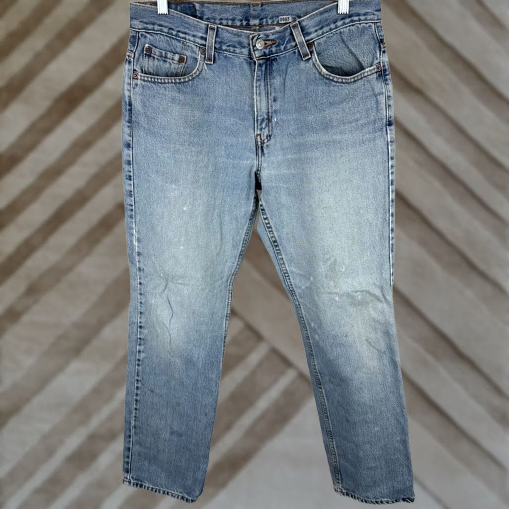 Levi's VINTAGE Levi's 505 Jeans Womens M Jeans Slim Mid Rise Blue 80s 90s Distressed Jeans Womens Mens? Size 32" / US 10 / IT 46 - 1 Thumbnail