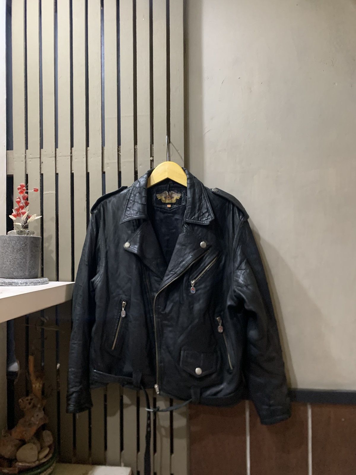 Harley Davidson vintage leather jacket Harley davidson ramones Size US M / EU 48-50 / 2 - 1 Thumbnail
