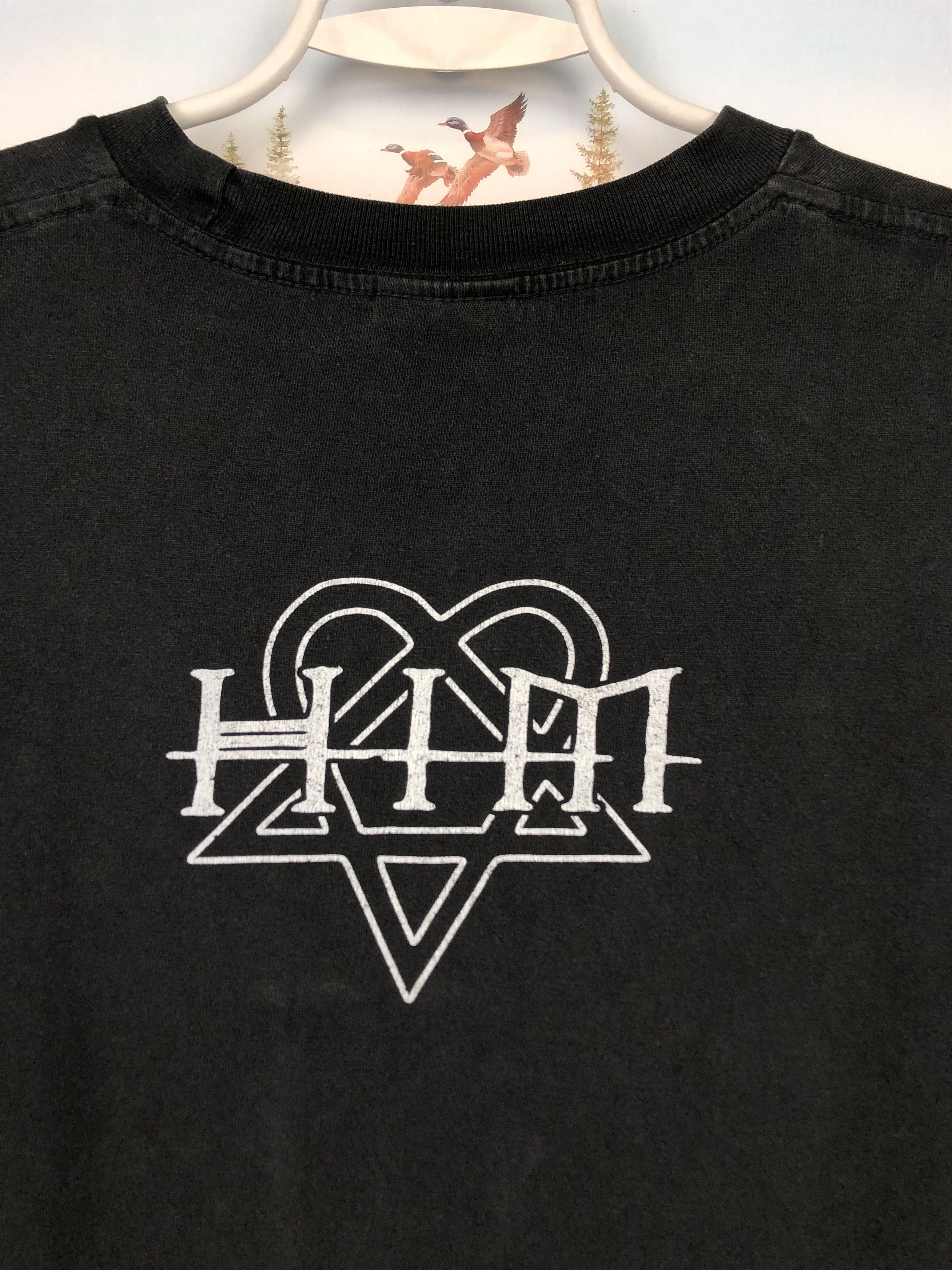 Band Tees × Vintage Vintage HIM Band Tee Black Rock Shirt Mens Rare Over Print Size US XL / EU 56 / 4 - 11 Thumbnail