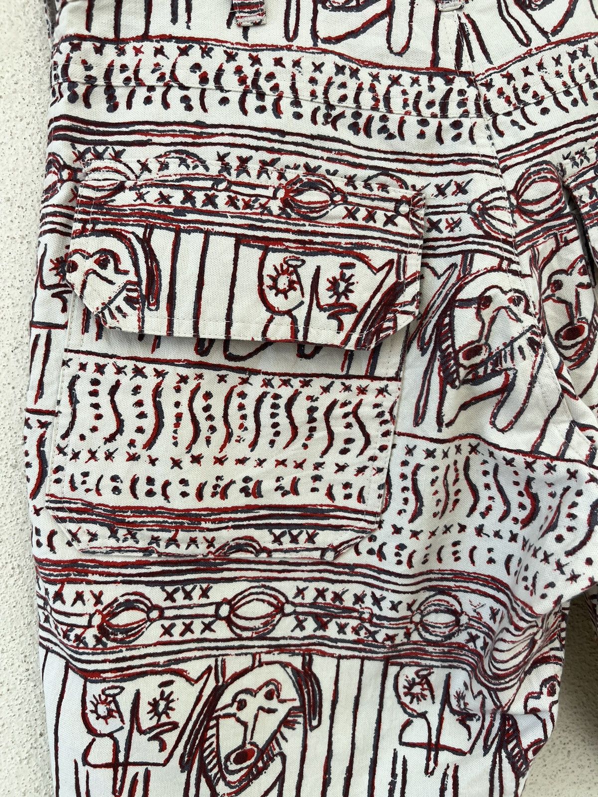 Monitaly Vintage Monitaly Multi Pocket Graffiti Short Pant Size US 29 - 15 Thumbnail