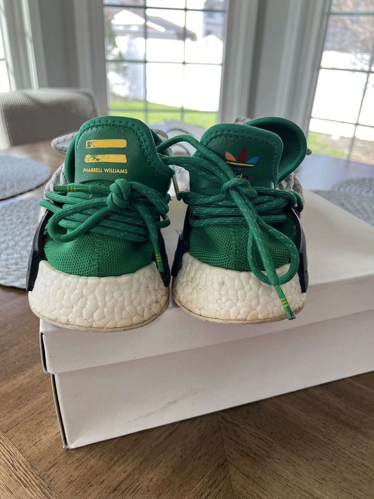 Adidas × Pharrell Pharrell x NMD Human Race Green 2016 Size US 11.5 / EU 44-45 - 7 Thumbnail