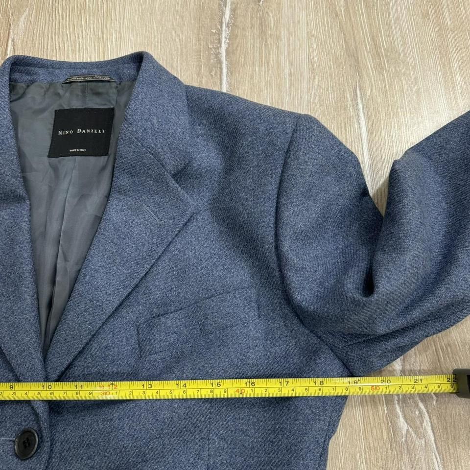 Vintage Nino Danieli Vintage Blazer Wool Cashmere Blue Men's Size 42 Size 42R - 6 Thumbnail