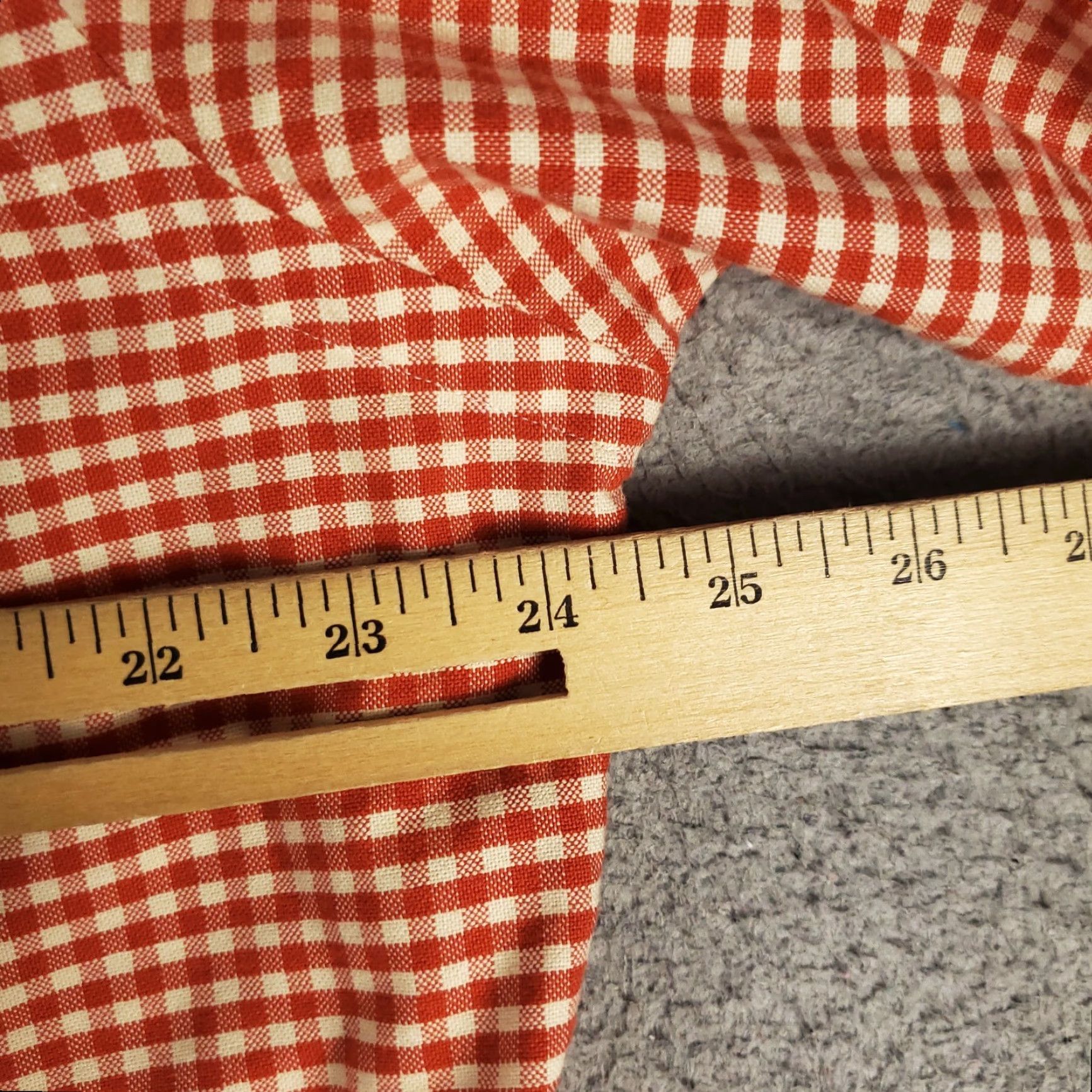Ralph Lauren Ralph Lauren Shirt Men XL Red Orange Check Regular Fit Pony Button-Front Cotton Long Sleeve Mens Size US XL / EU 56 / 4 - 6 Thumbnail